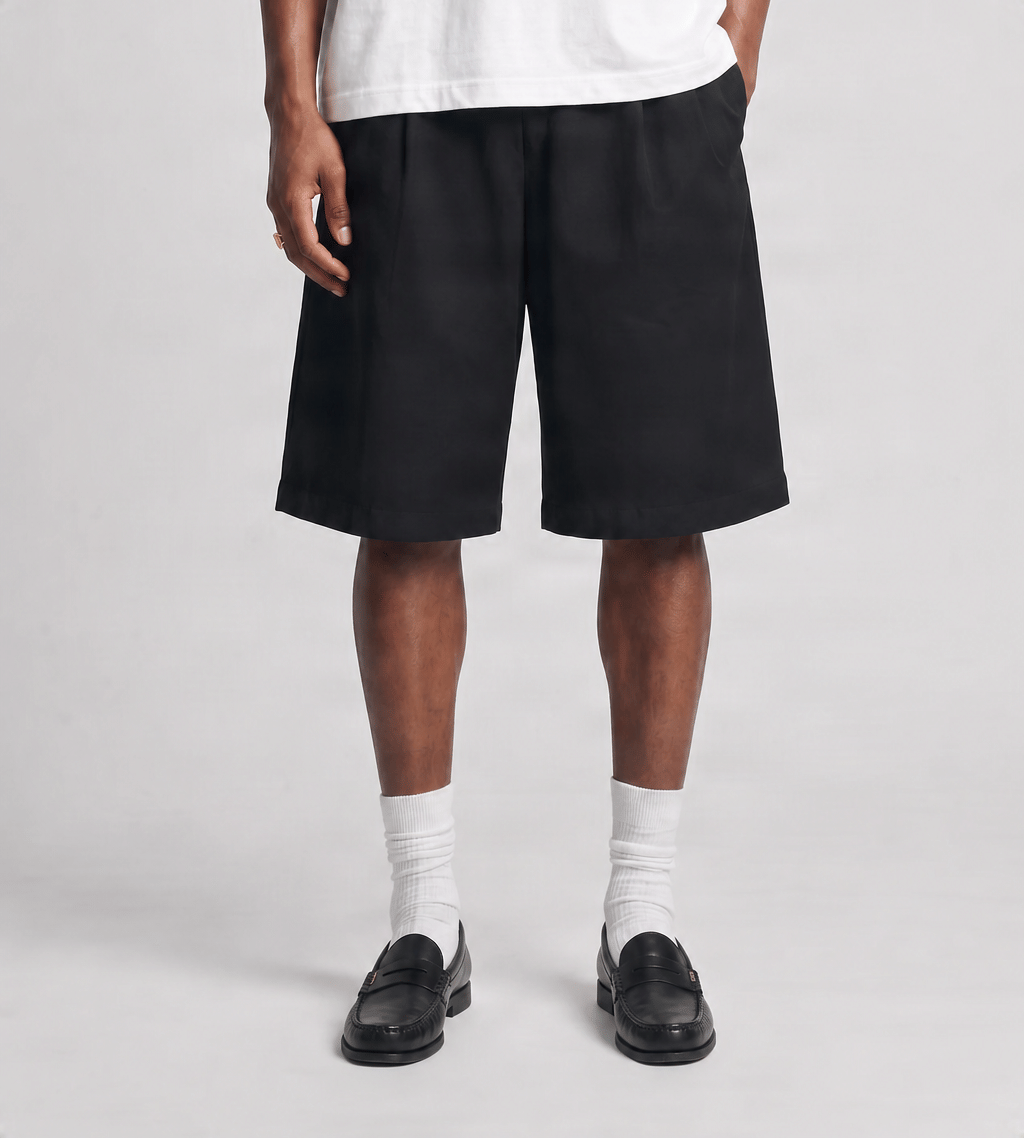 about:blank Bermuda Short Poly Black