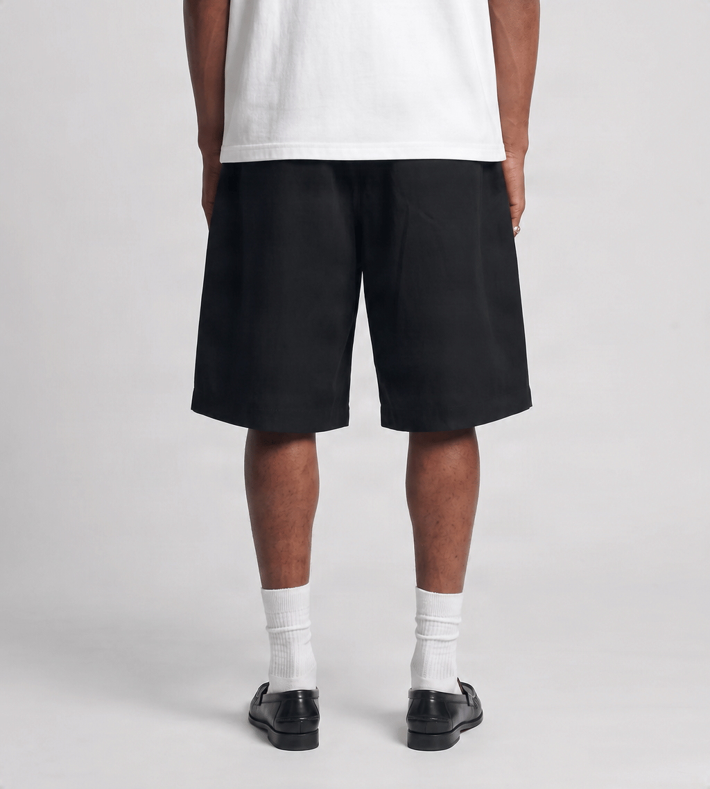about:blank Bermuda Short Poly Black