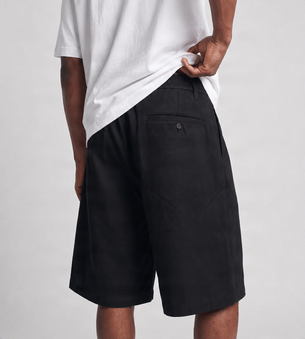 about:blank Bermuda Short Poly Black
