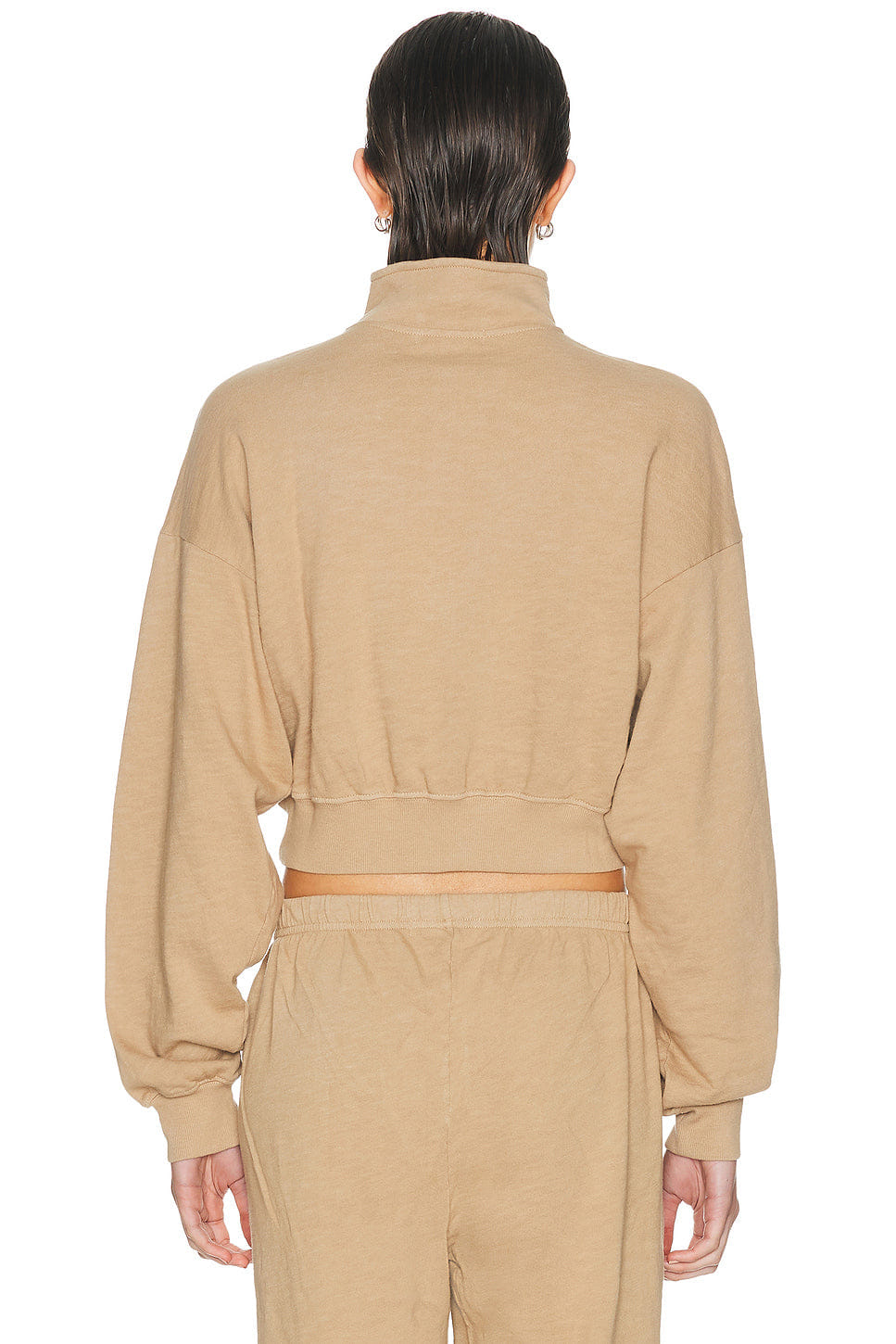 Eterne Cropped Half Zip Sweatshirt