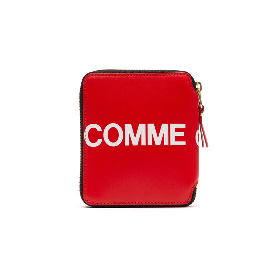 Cdg Wallet - Huge Logo Full Zip Around Wallet - (Red SA2100HL)