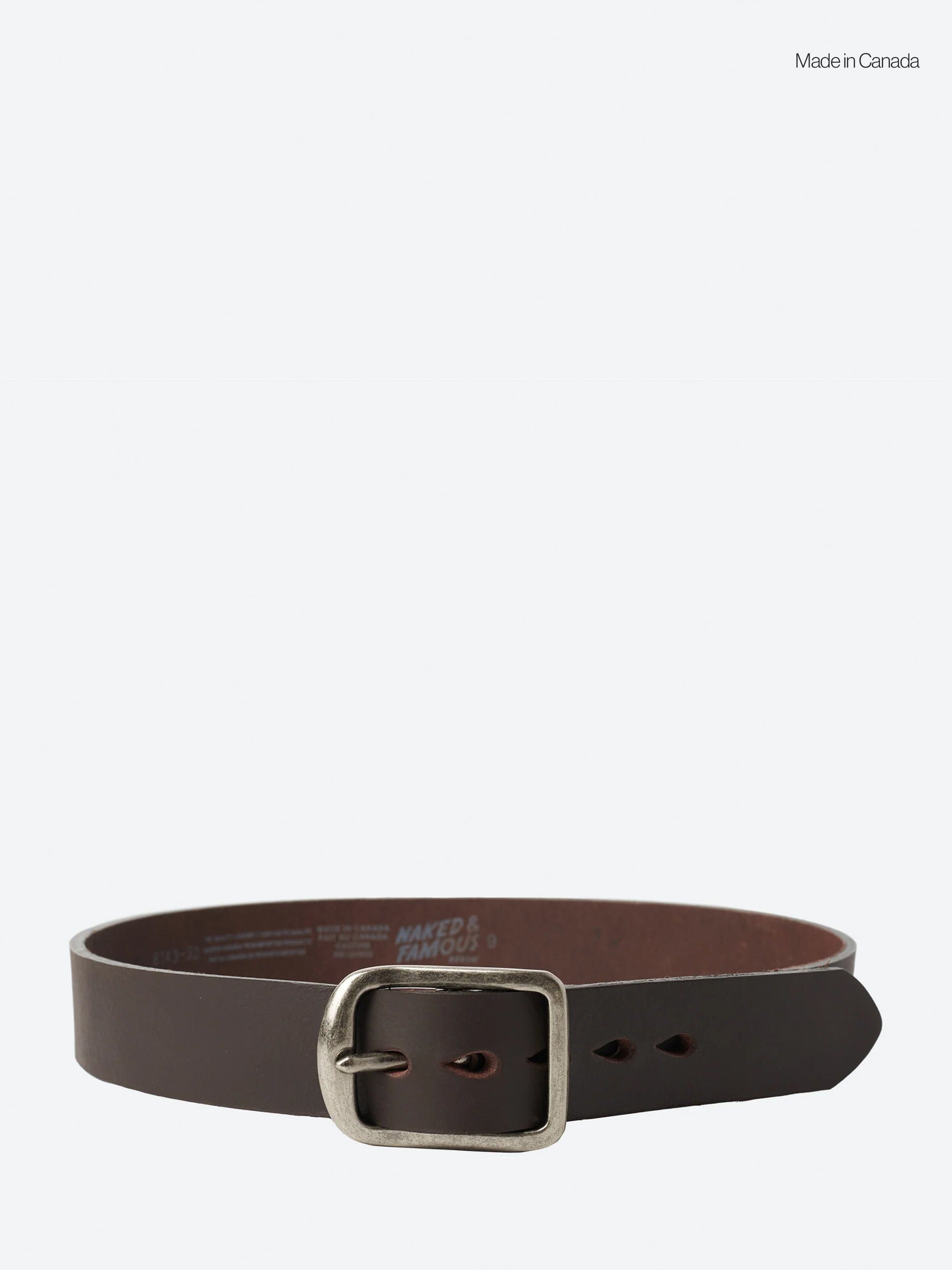 Naked & Famous Denim Thick Belt