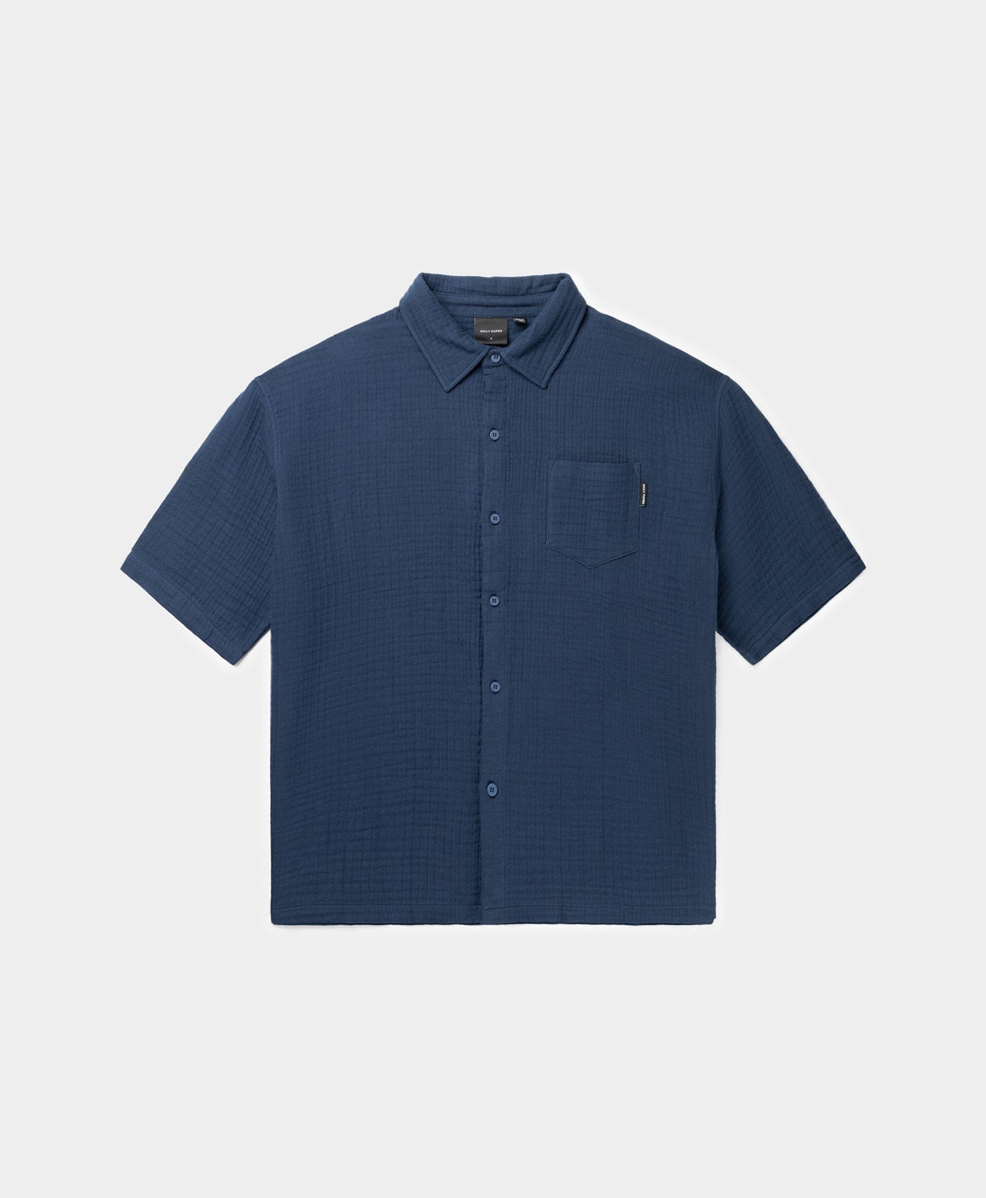 Blue Pageant Blue Enzi Seersucker Shirt