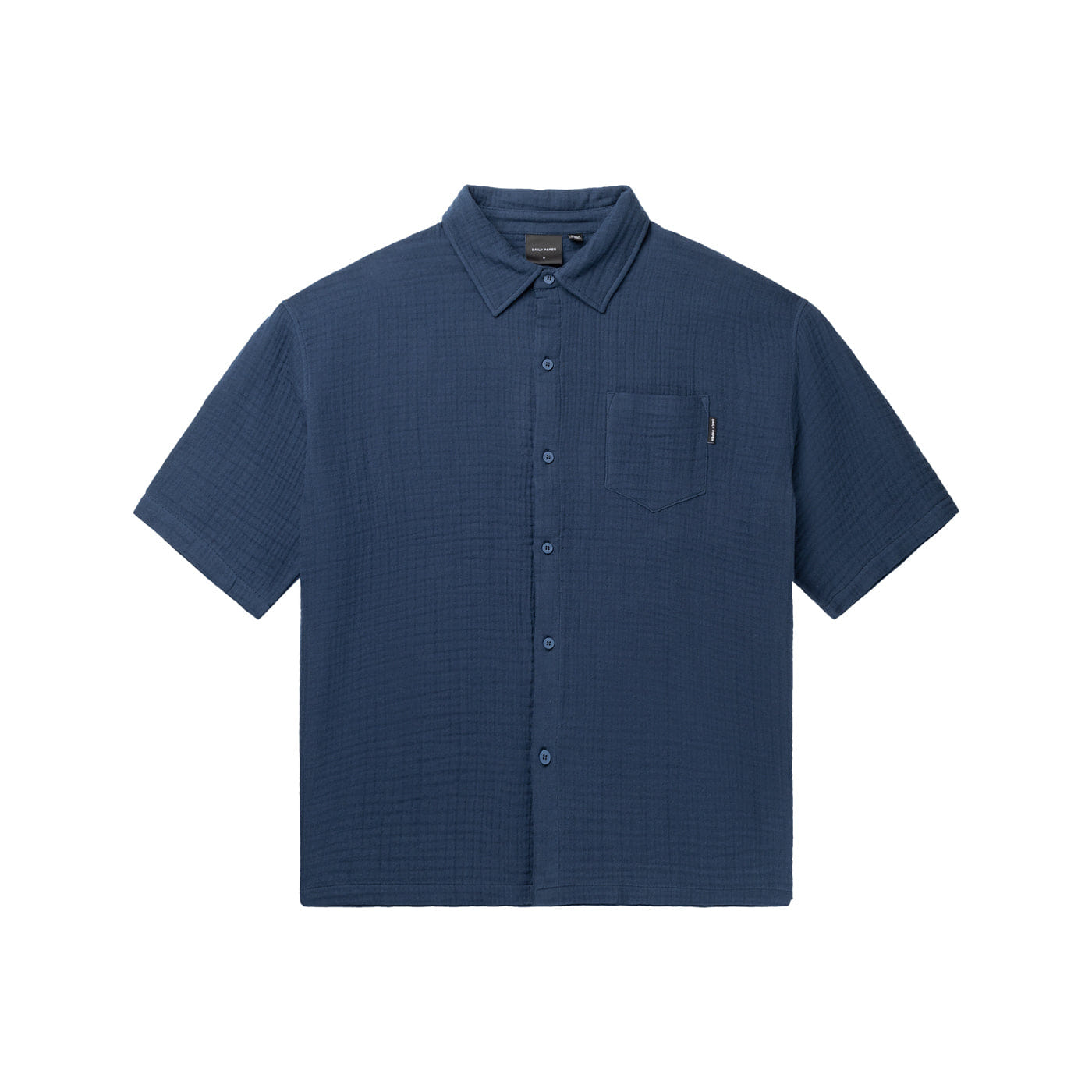 Blue Pageant Blue Enzi Seersucker Shirt