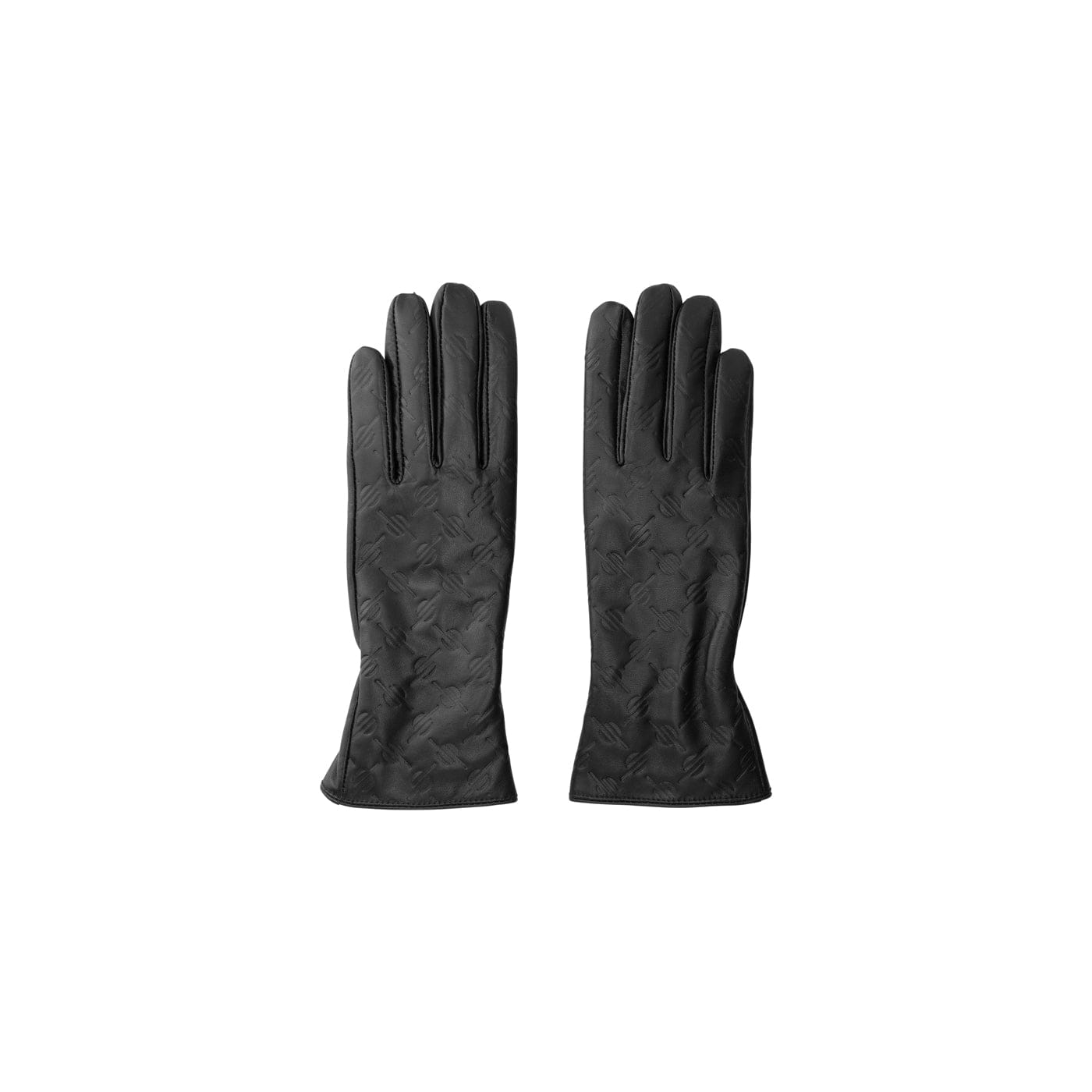 Monogram Black Monogram Leather Womens Glove