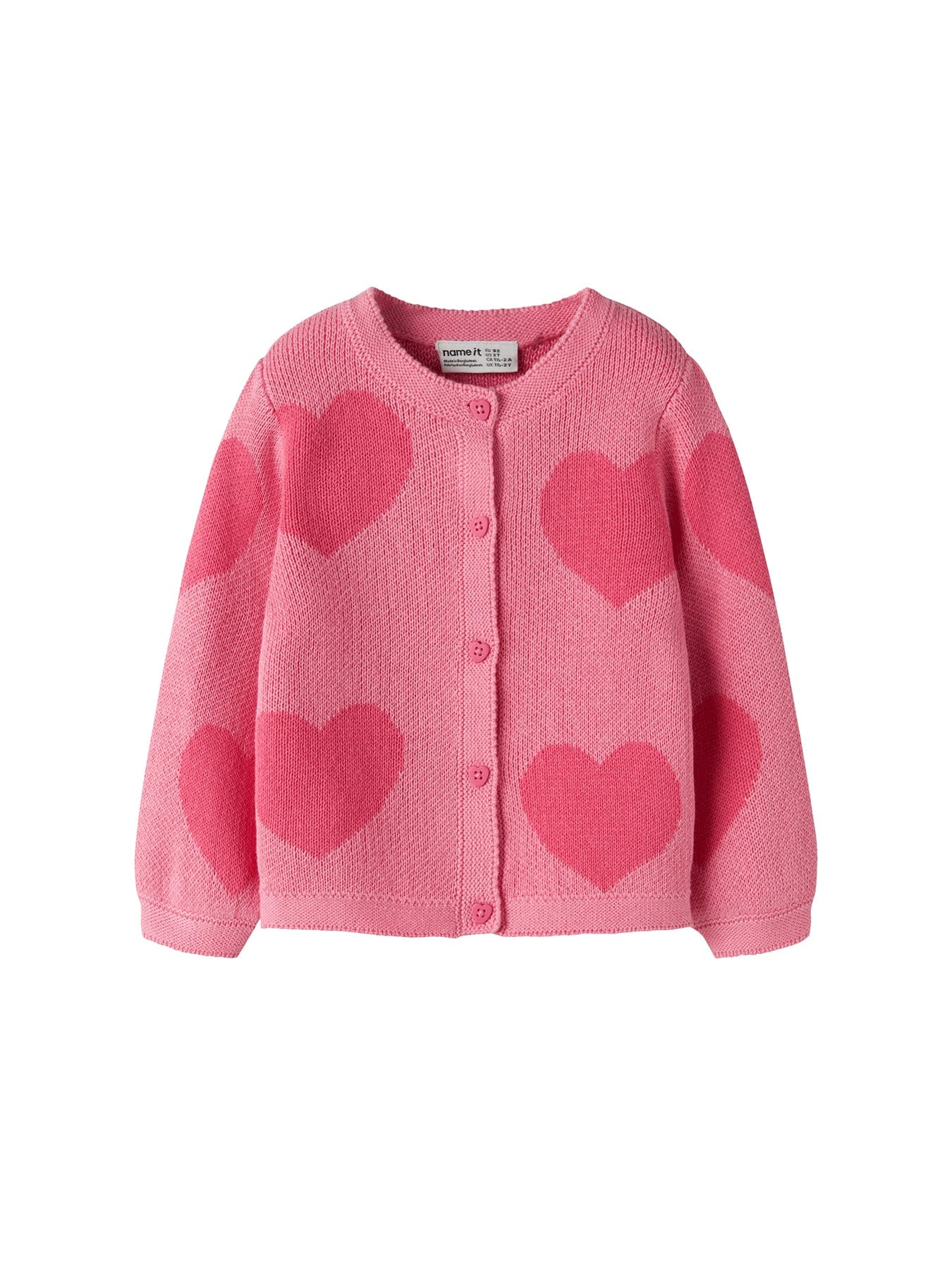 Name It Mini Kids' Lianax Knitted Cardigan Pink