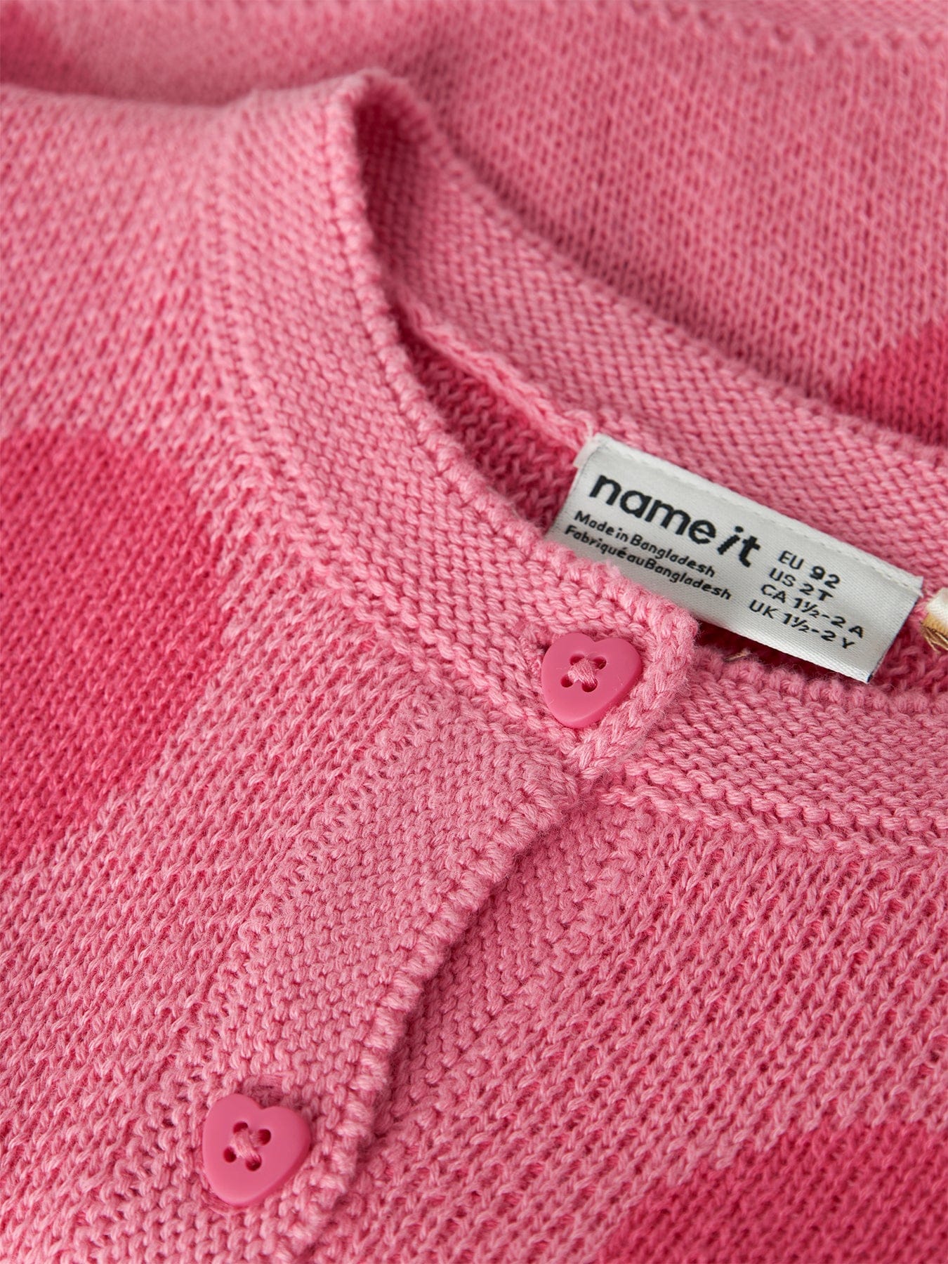 Name It Mini Kids' Lianax Knitted Cardigan Pink