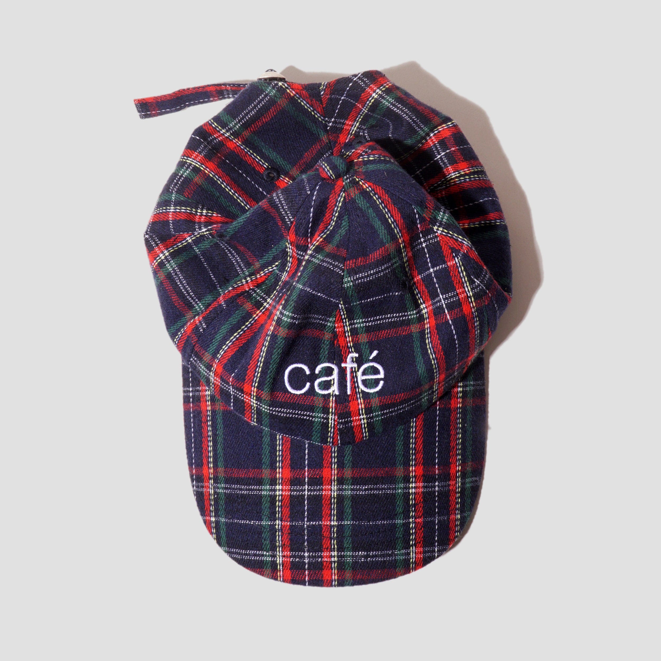 Skateboard Cafe Tartan 6 Panel Cap Navy