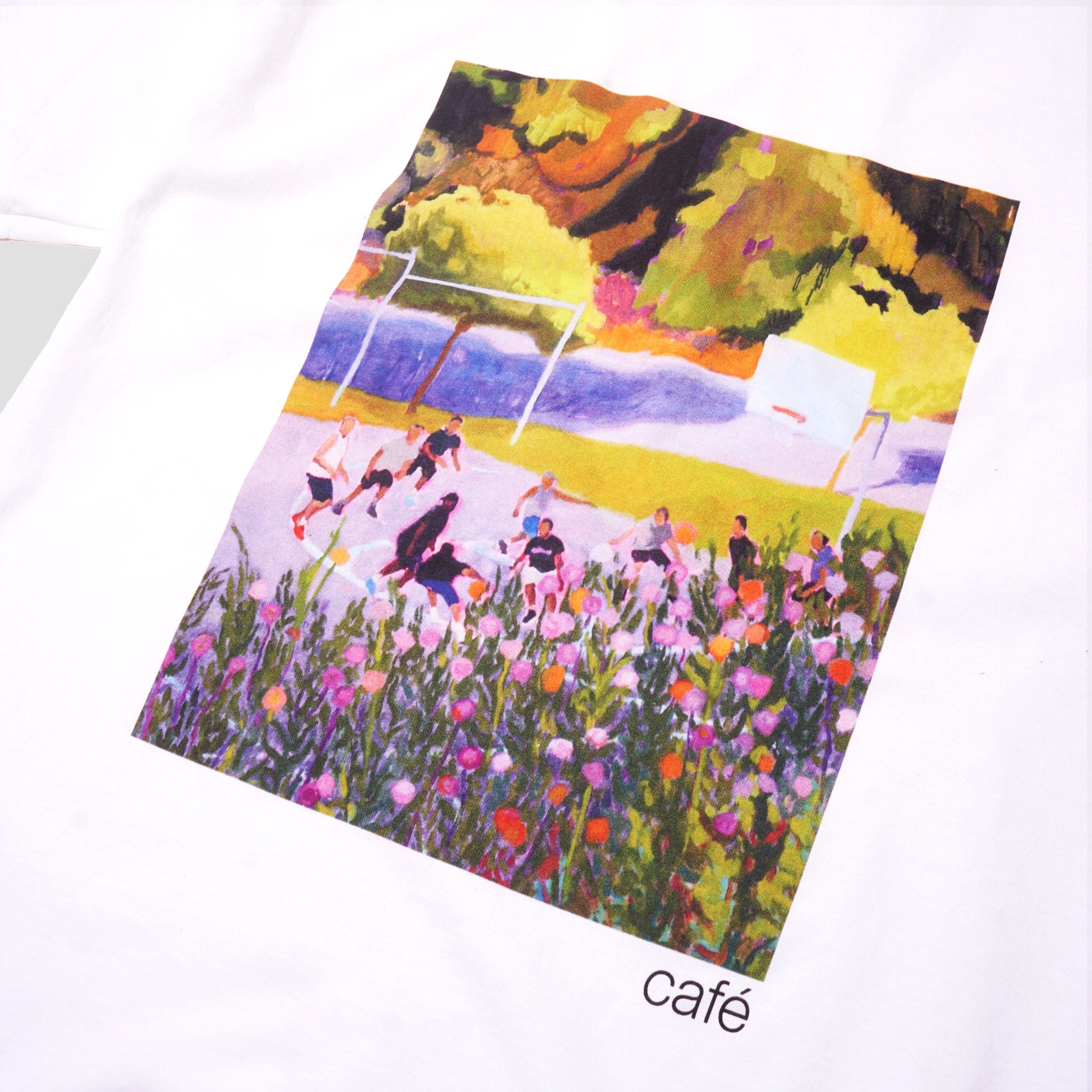 Skateboard Cafe Courts T - Shirt White