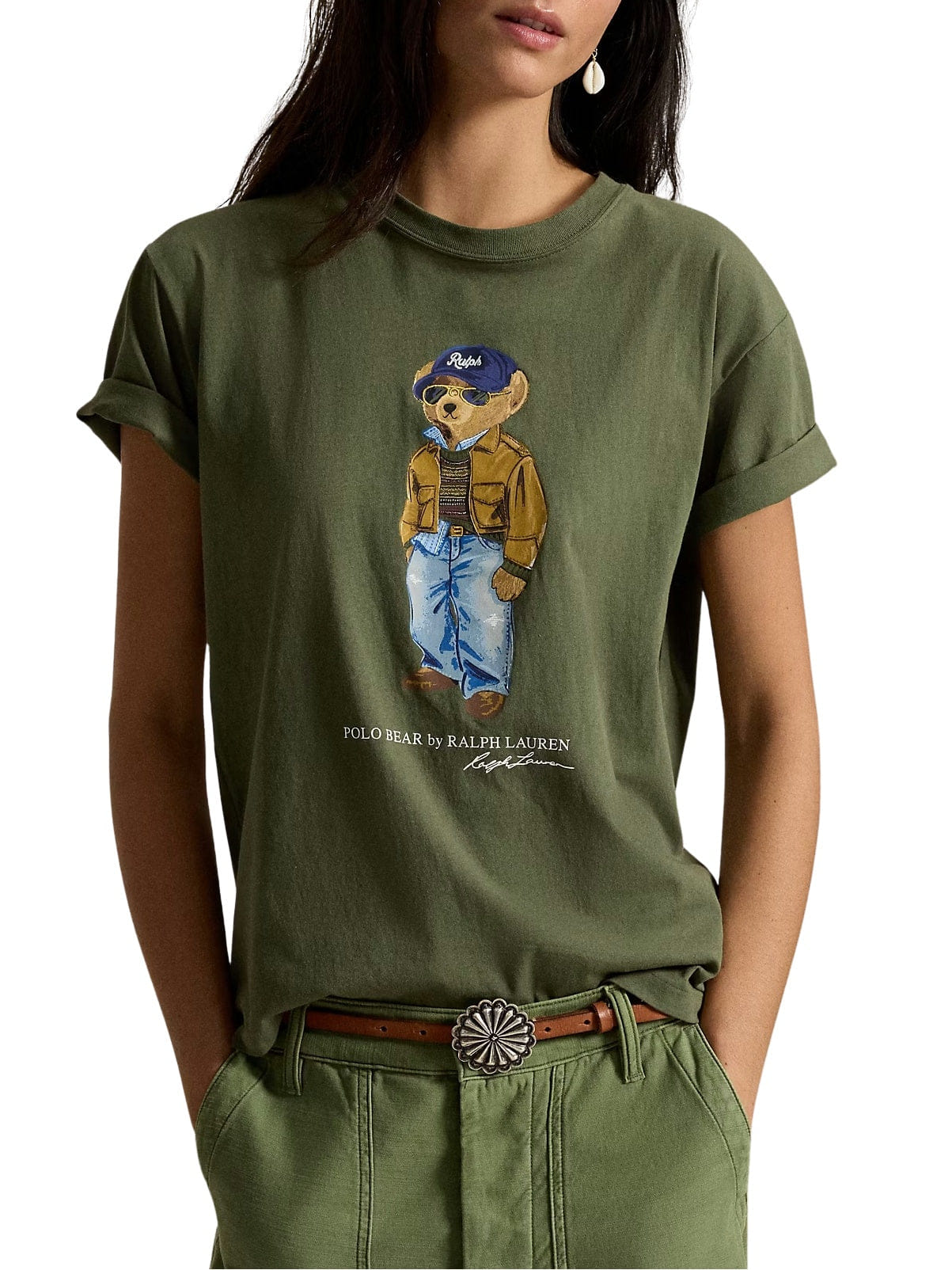 BEAR Olive Green Bear Graphic T - Shirt
