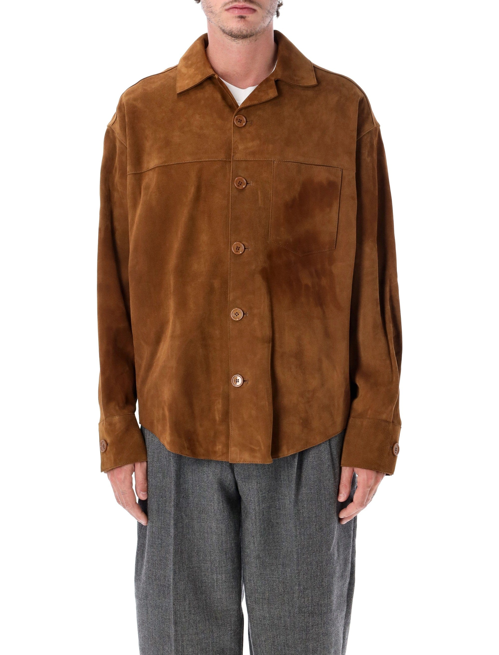 Classic Suede Classic Collar Overshirt