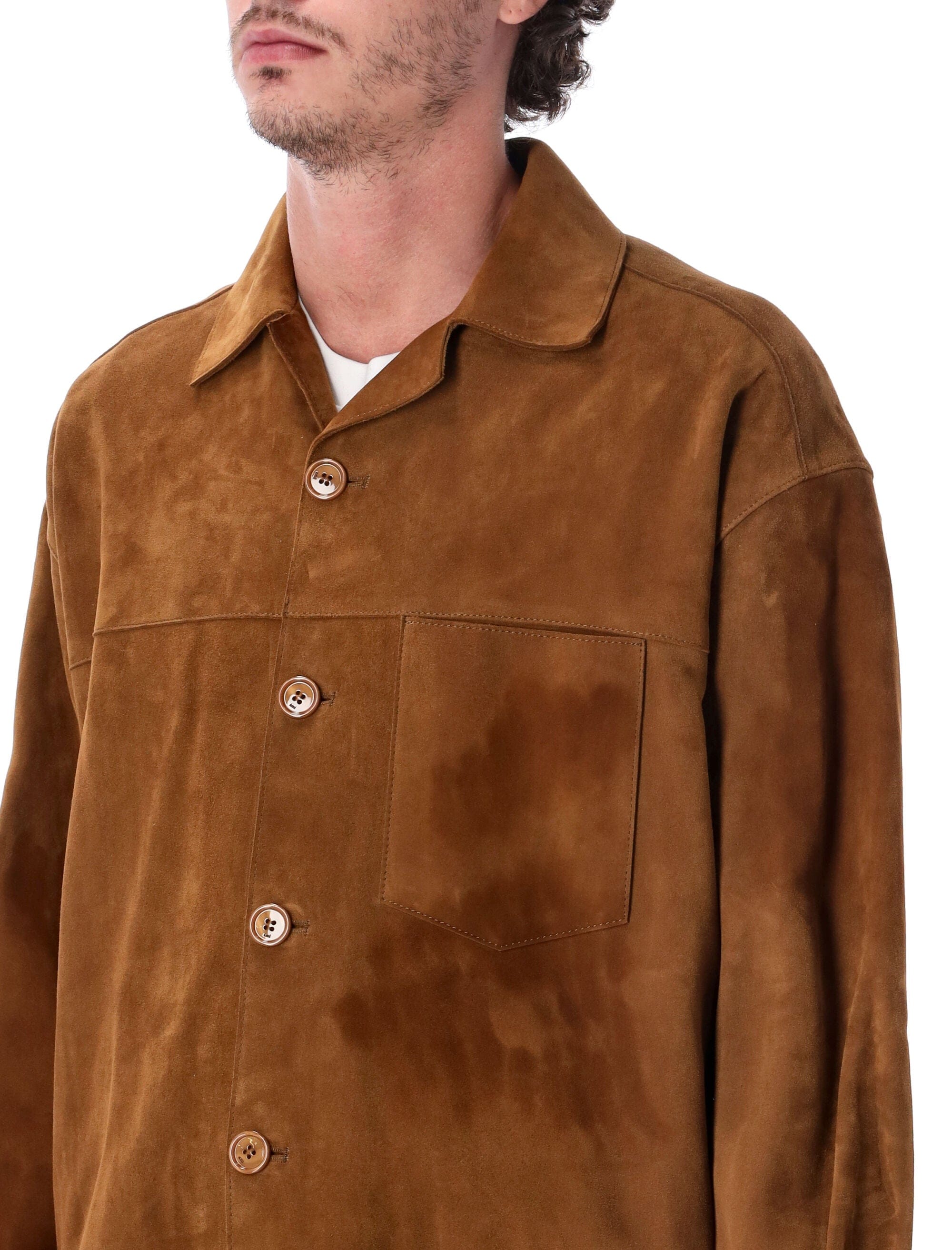 Classic Suede Classic Collar Overshirt