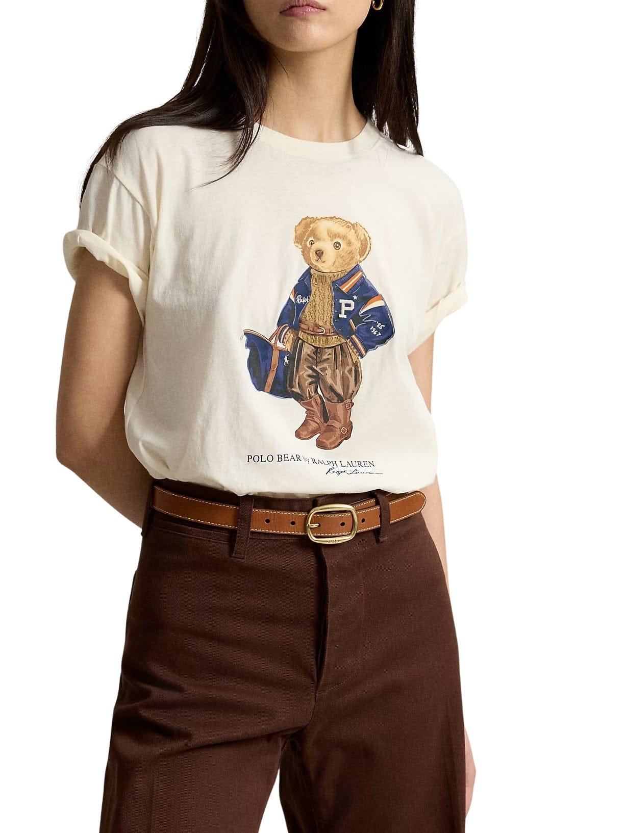 BEAR Relaxed Fit Bear Graphic Crew Neck T - Shirt