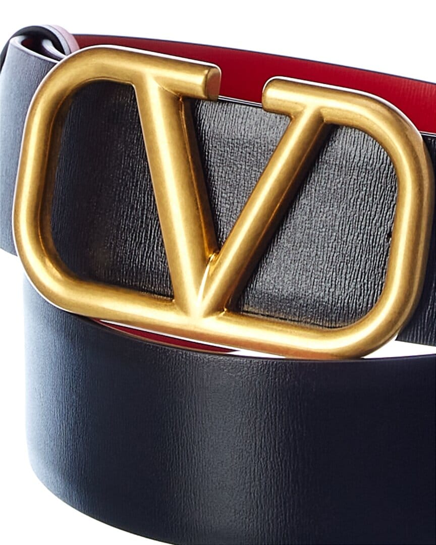 REVERSIBLE Valentino Vlogo 40 mm Reversible Leather Belt