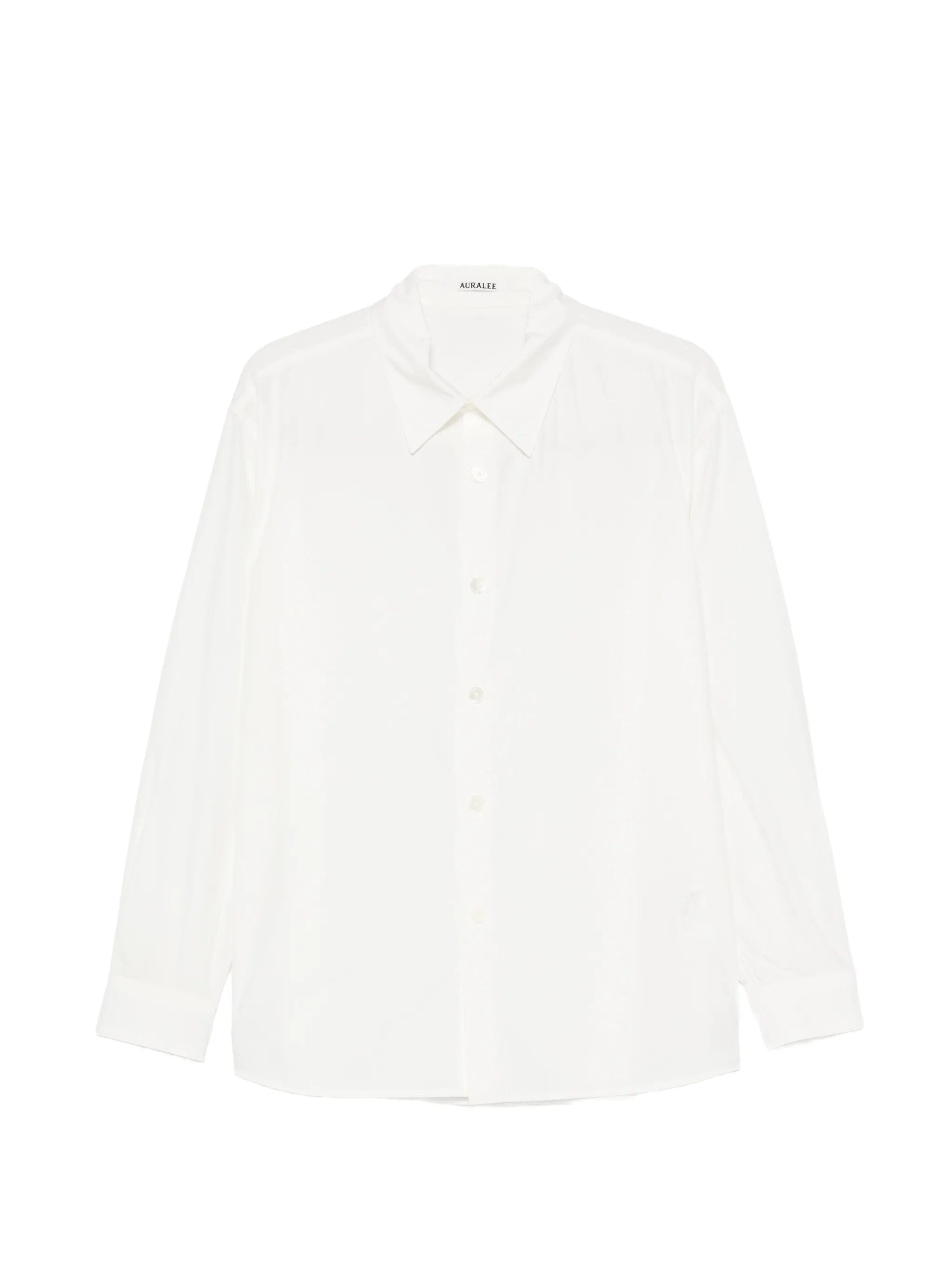 Auralee garment - dyed shuttle - weather shirt