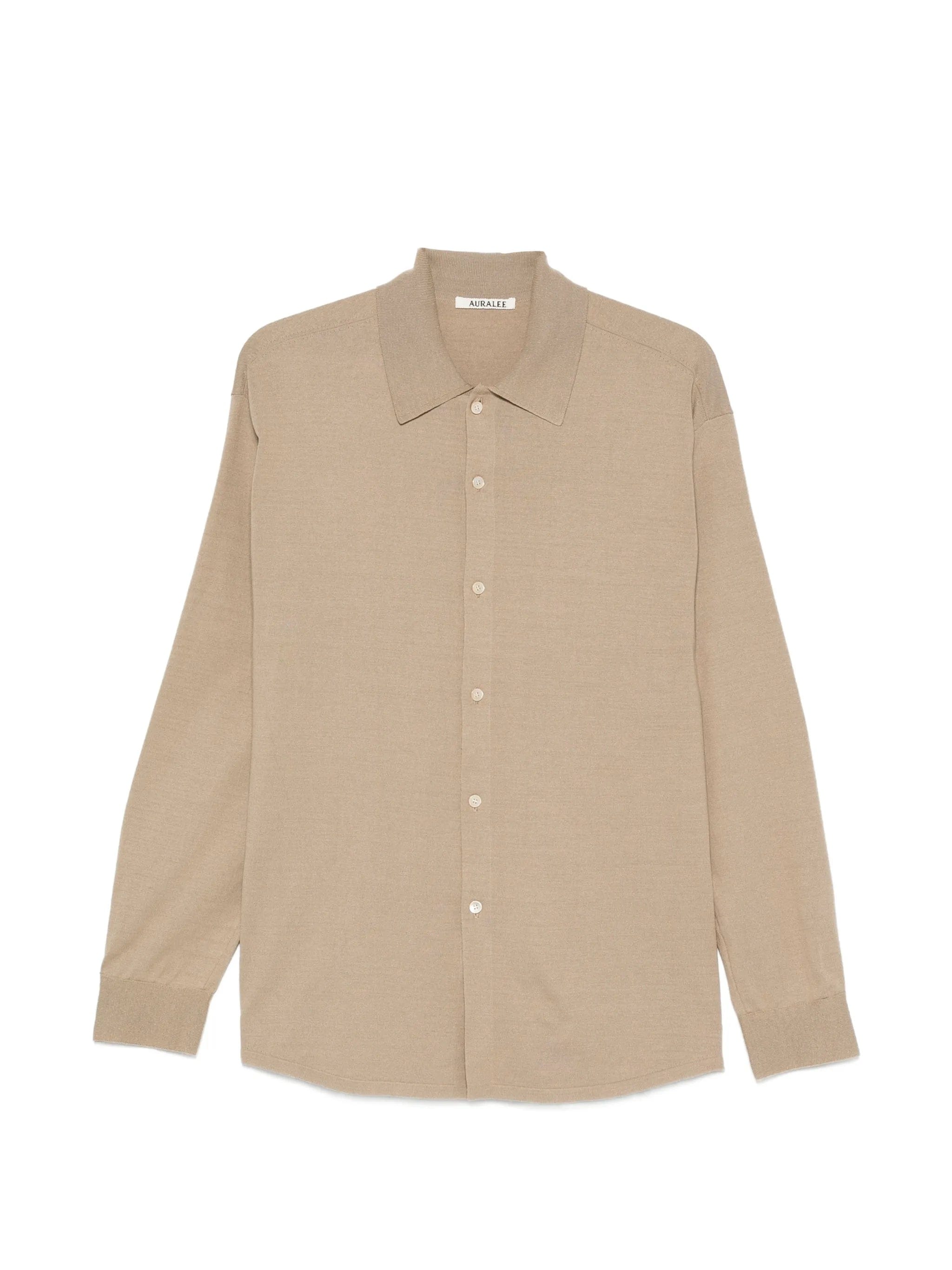 Auralee Tussah high - gauge silk cardigan