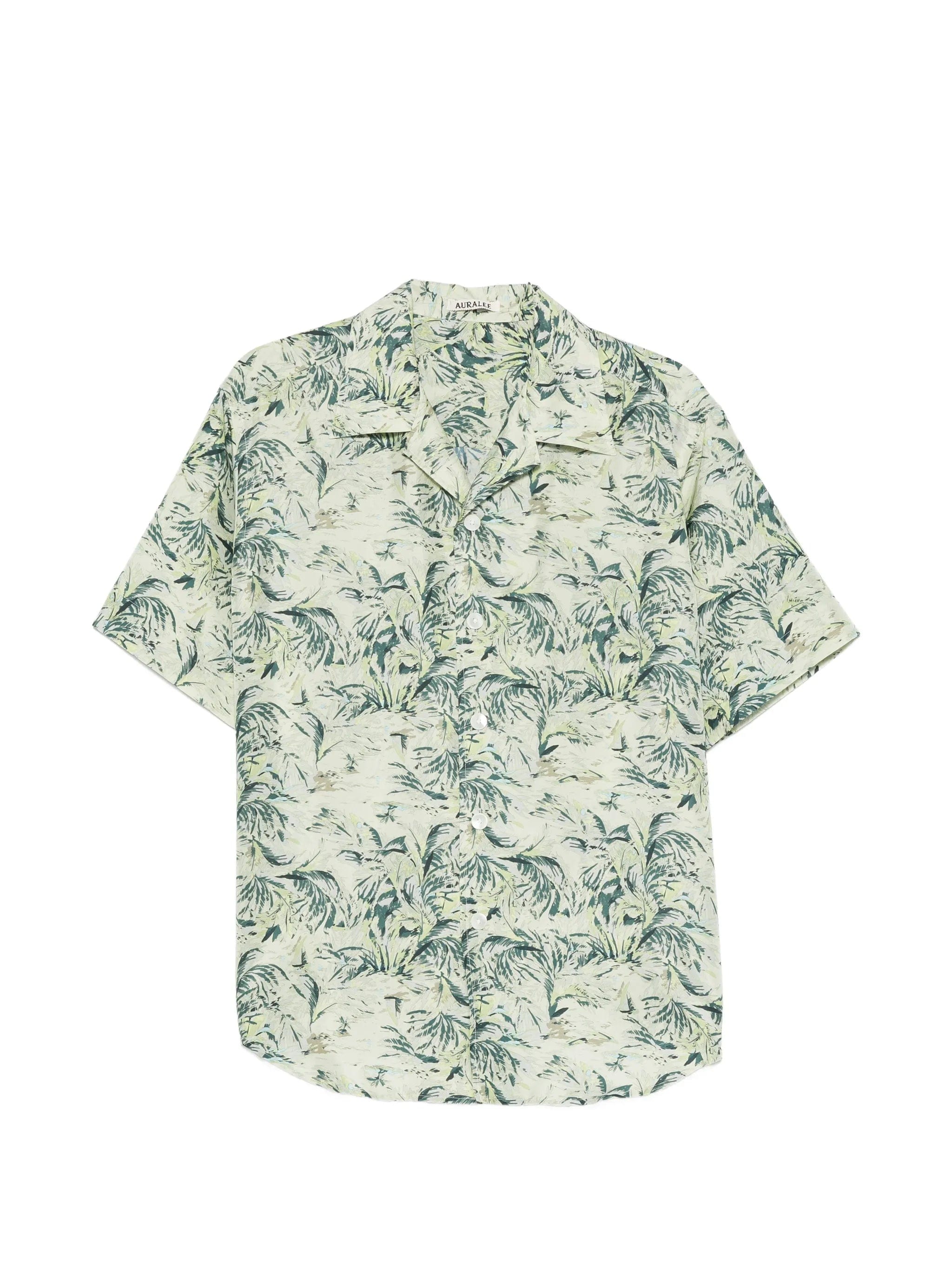 Auralee AIRY printed short - sleeved shirt
