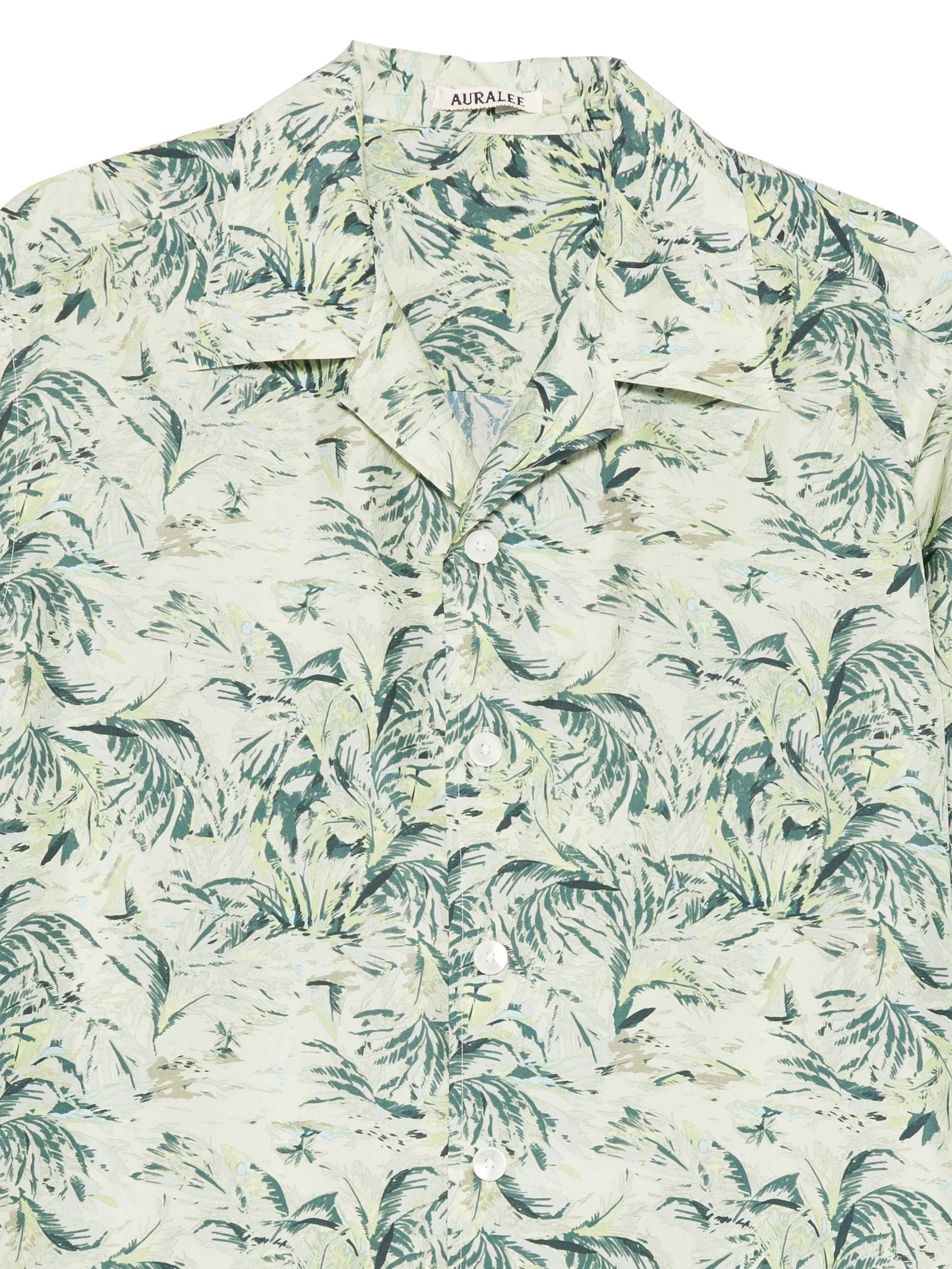 Auralee AIRY printed short - sleeved shirt