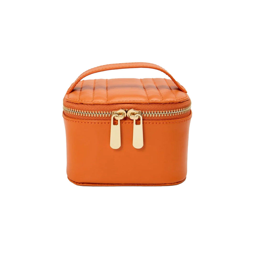WOLF Maria Zip Jewelry Cube in Tangerine