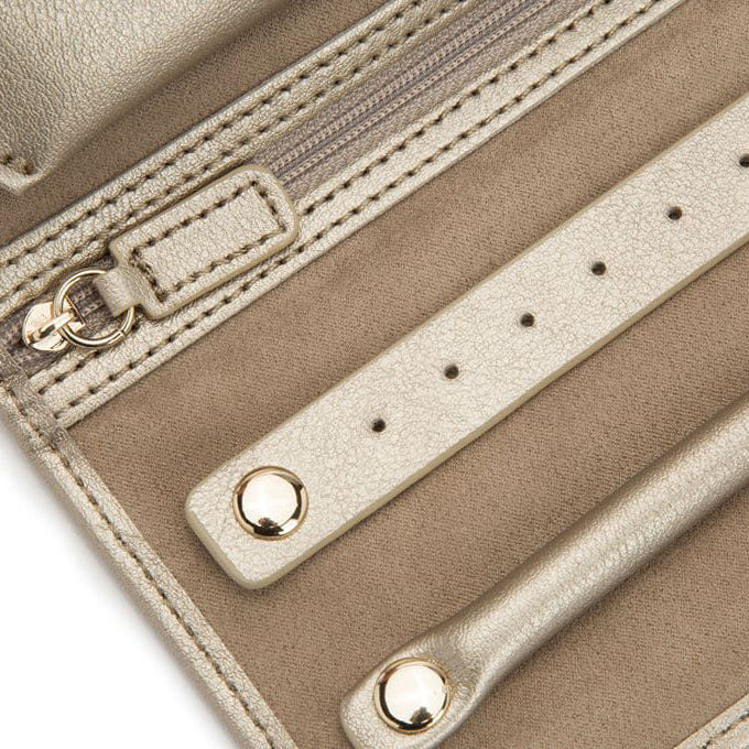 WOLF Palermo Jewelry Roll in Pewter