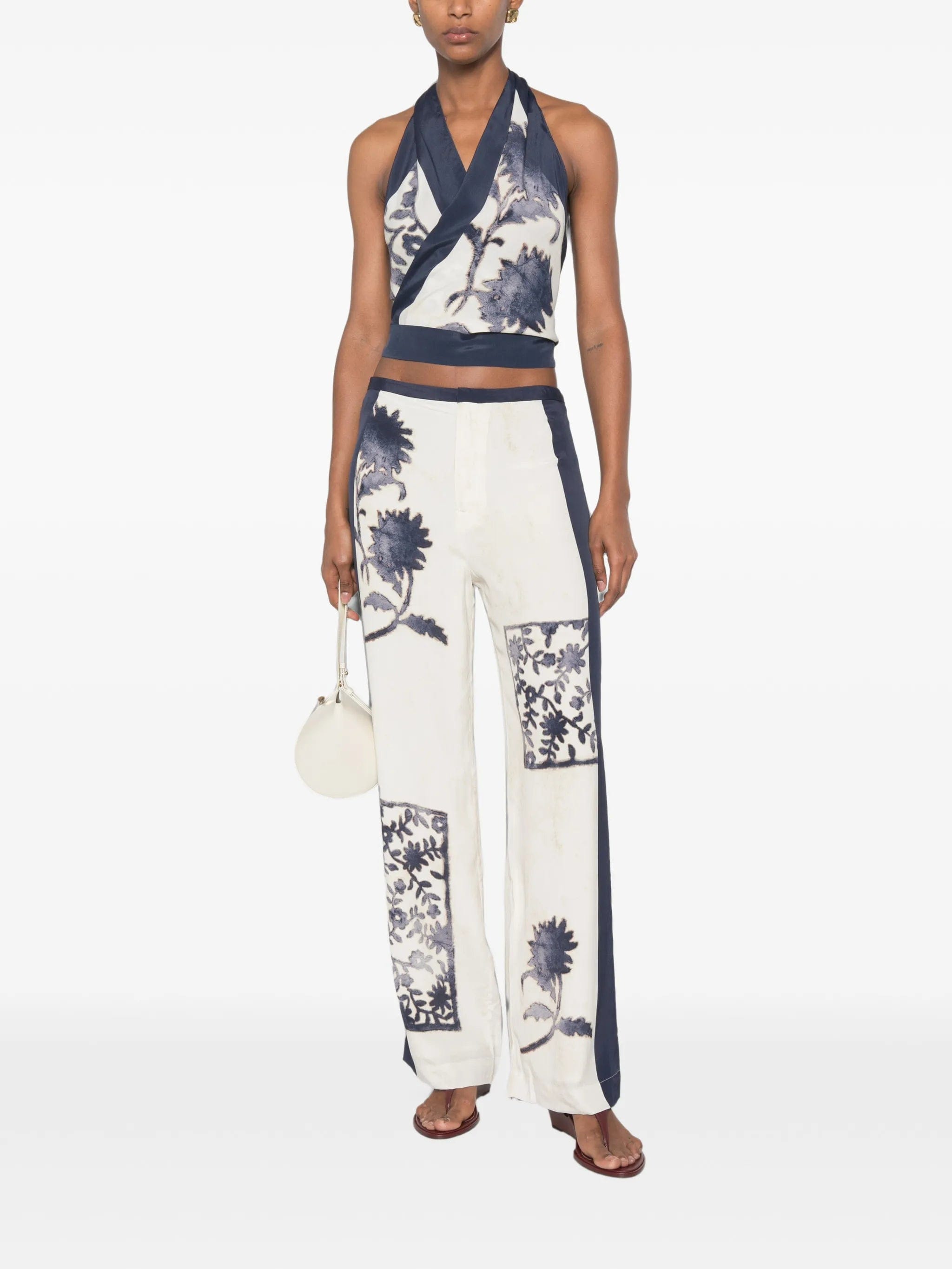 SIR. Philippa floral - print trousers