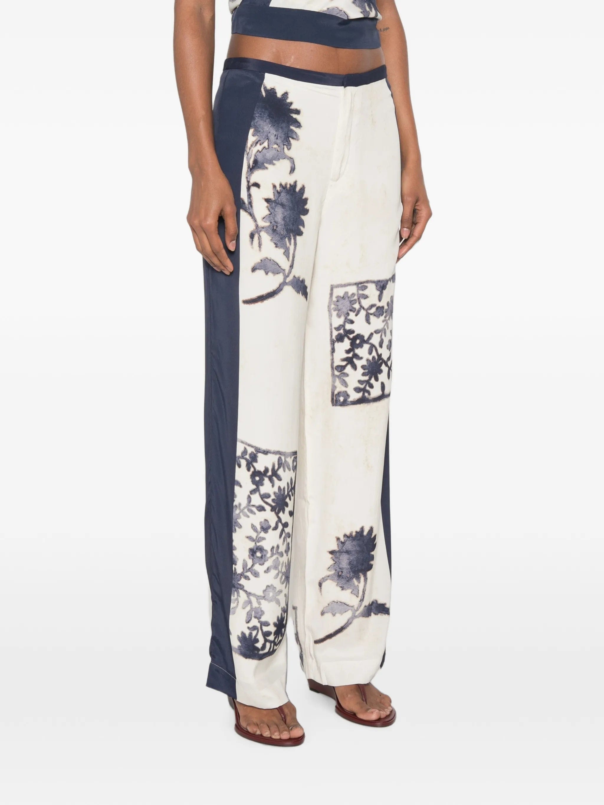 SIR. Philippa floral - print trousers