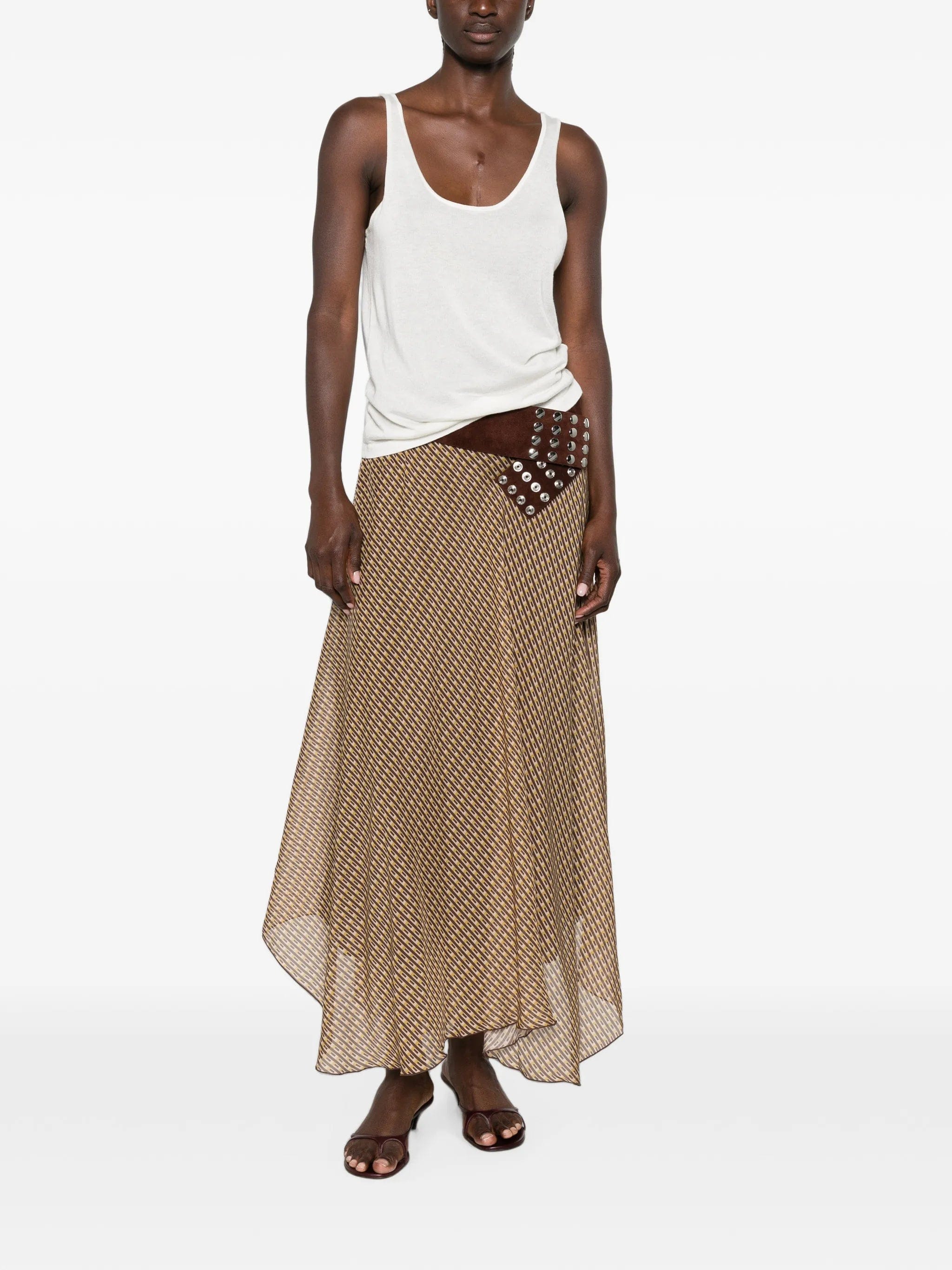 SIR. Cooper geometric - pattern maxi skirt