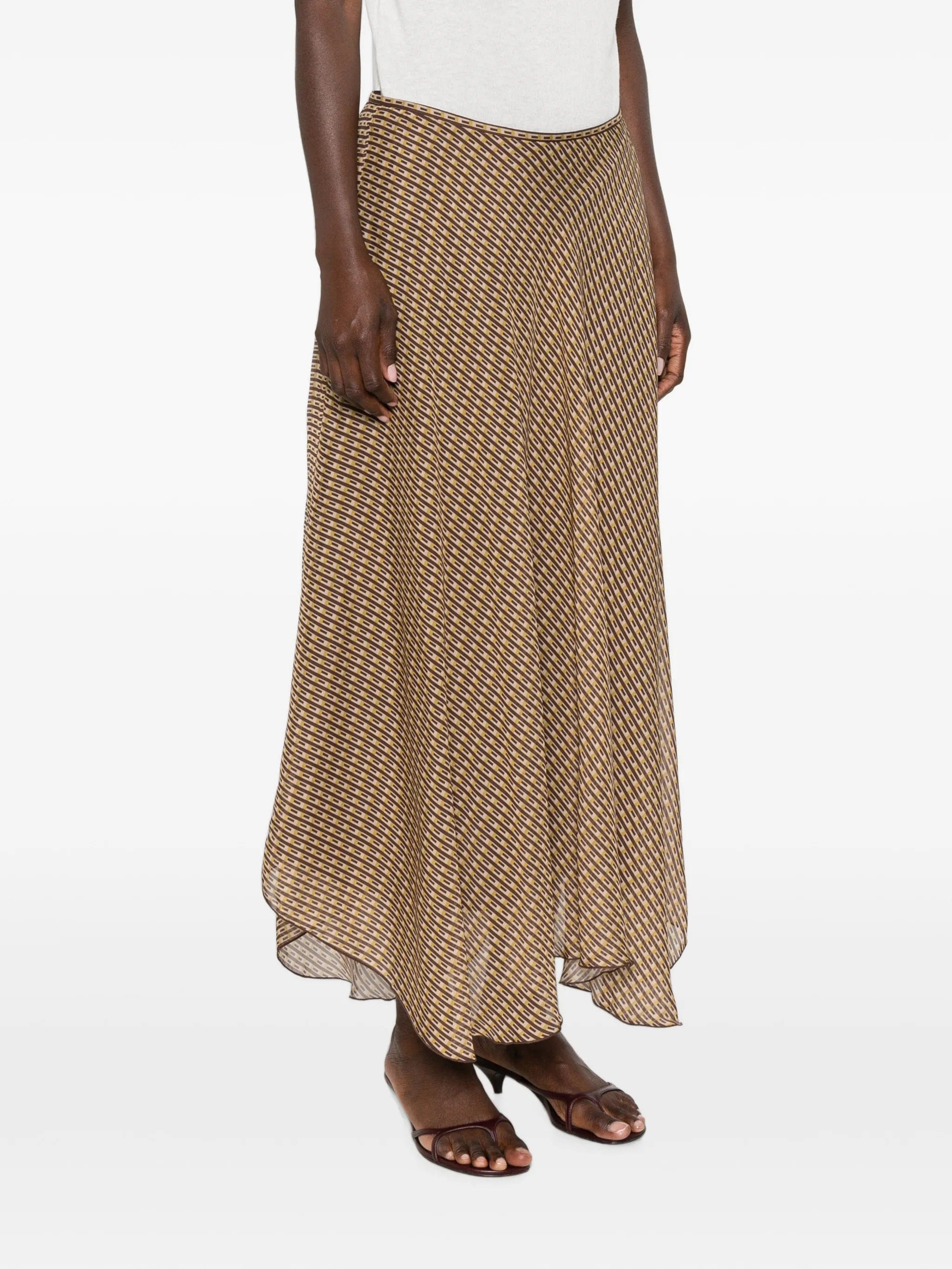 SIR. Cooper geometric - pattern maxi skirt