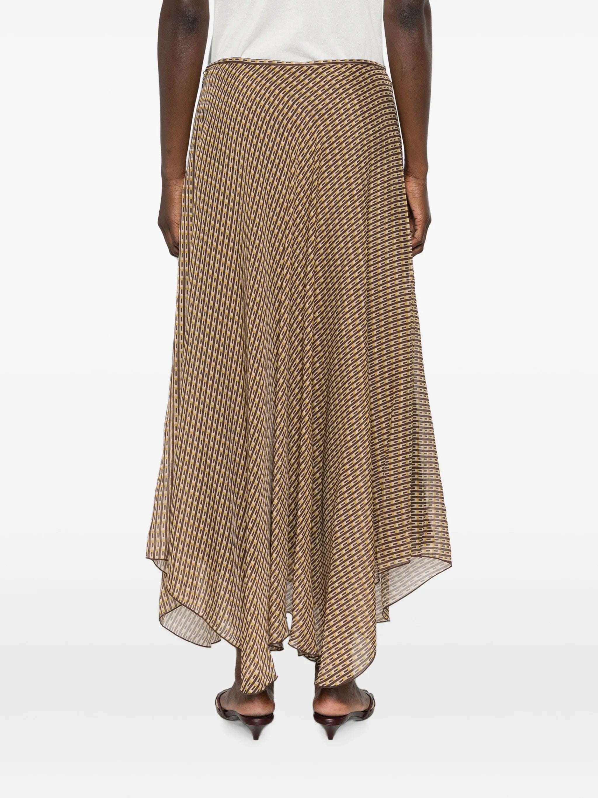 SIR. Cooper geometric - pattern maxi skirt