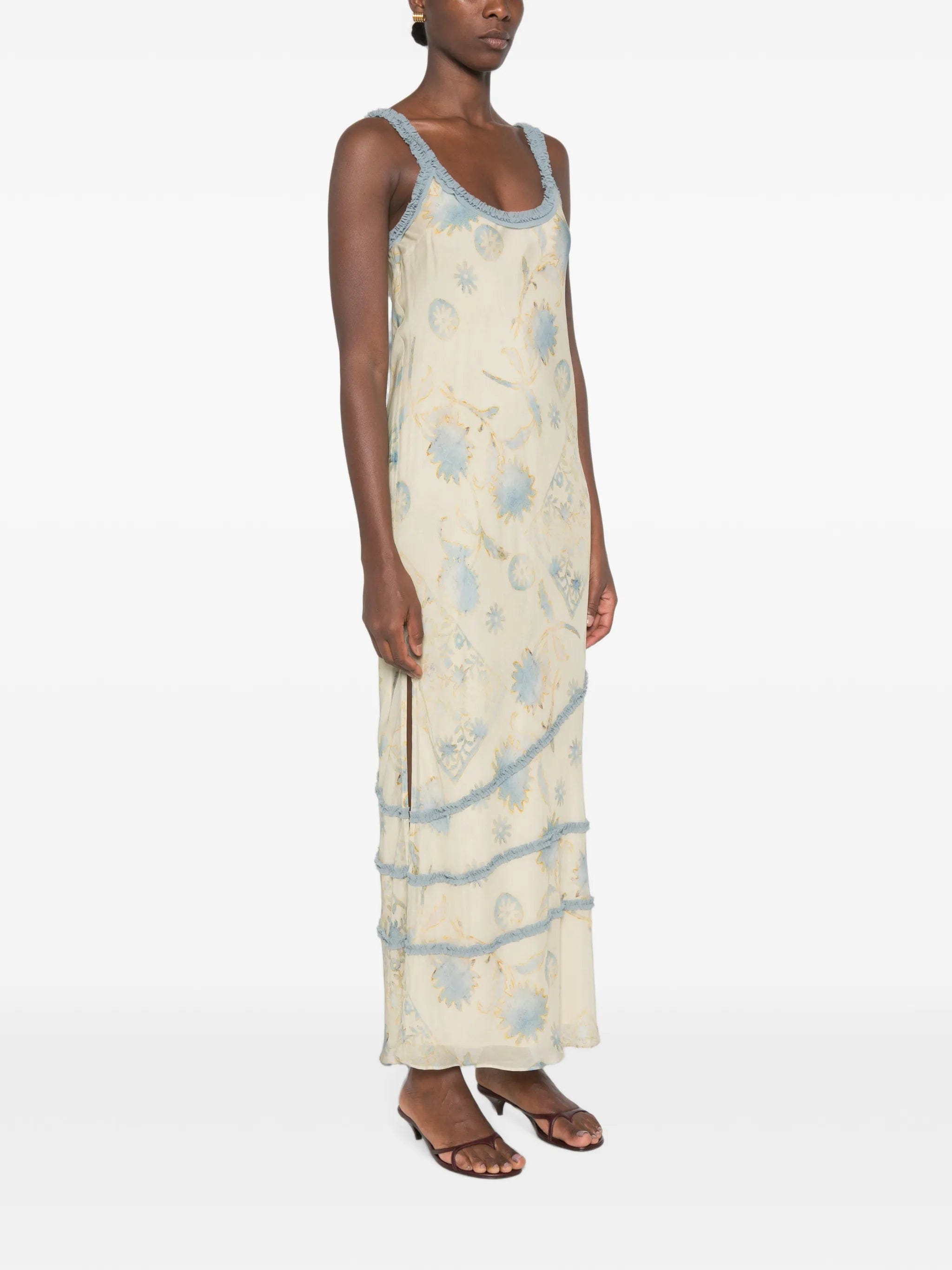 SIR. Cecile floral - print midi dress