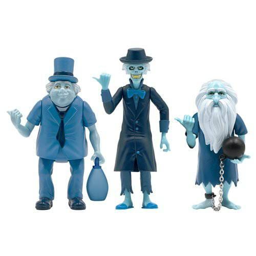 Toyshnip Super7 Haunted Mansion Hitchhiking Ghosts 3 3/4 - Inch ReAction Figure Set of 3 - SDCC Exclusive