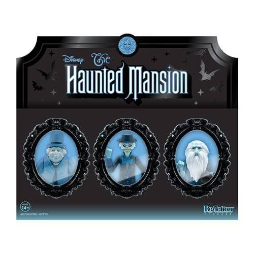 Toyshnip Super7 Haunted Mansion Hitchhiking Ghosts 3 3/4 - Inch ReAction Figure Set of 3 - SDCC Exclusive
