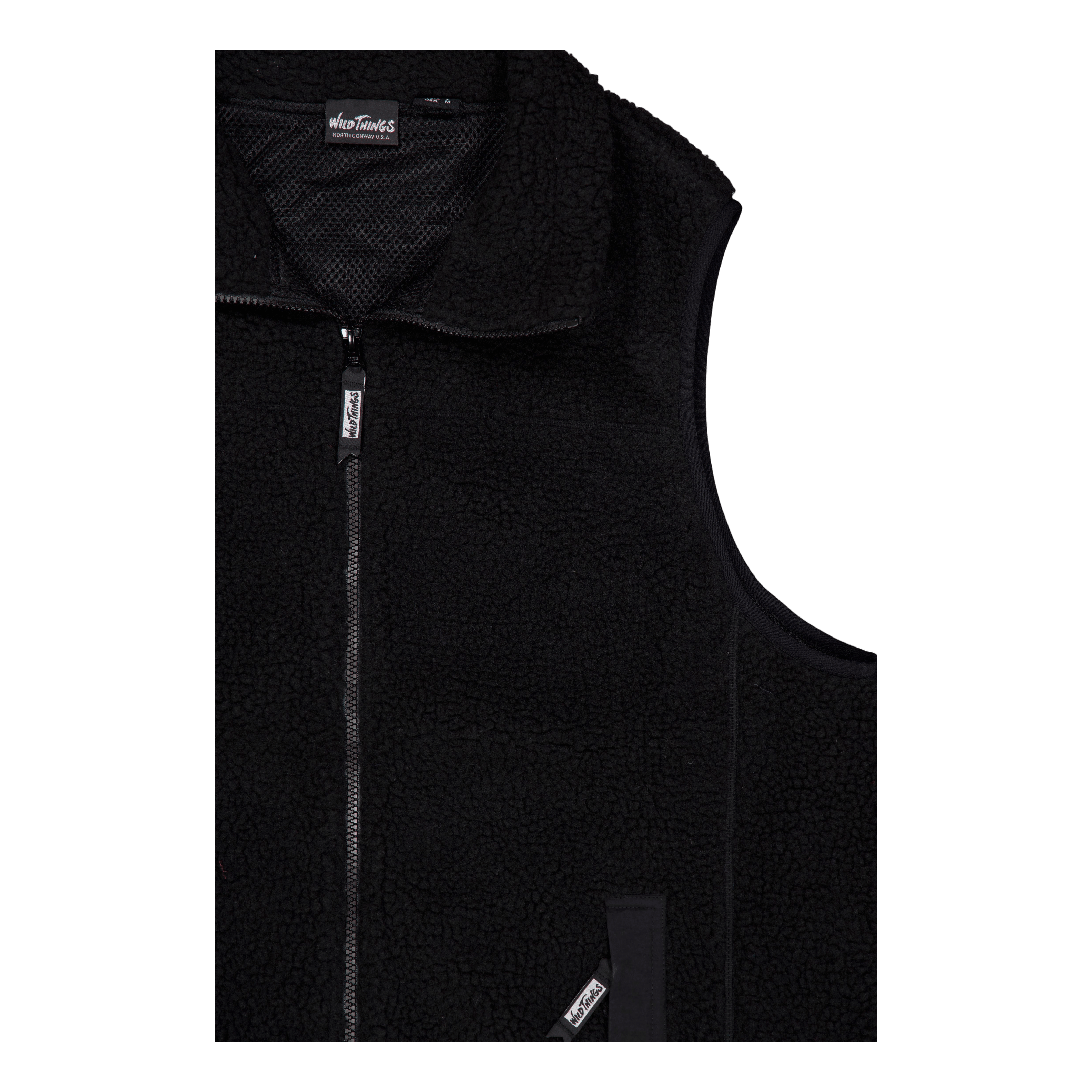 Wild Things Boa Vest Black