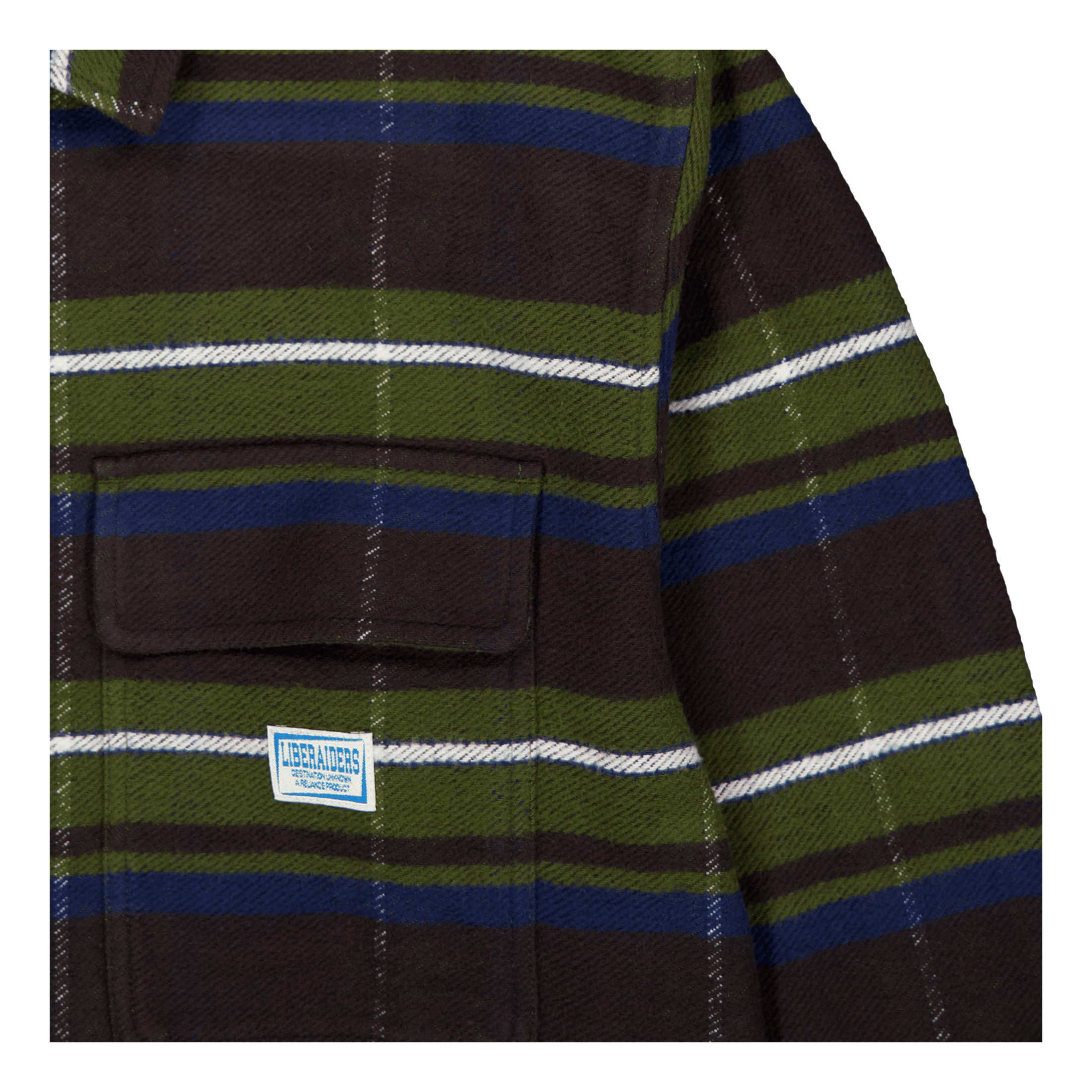 Liberaiders Stripe Flannel Shirt Green