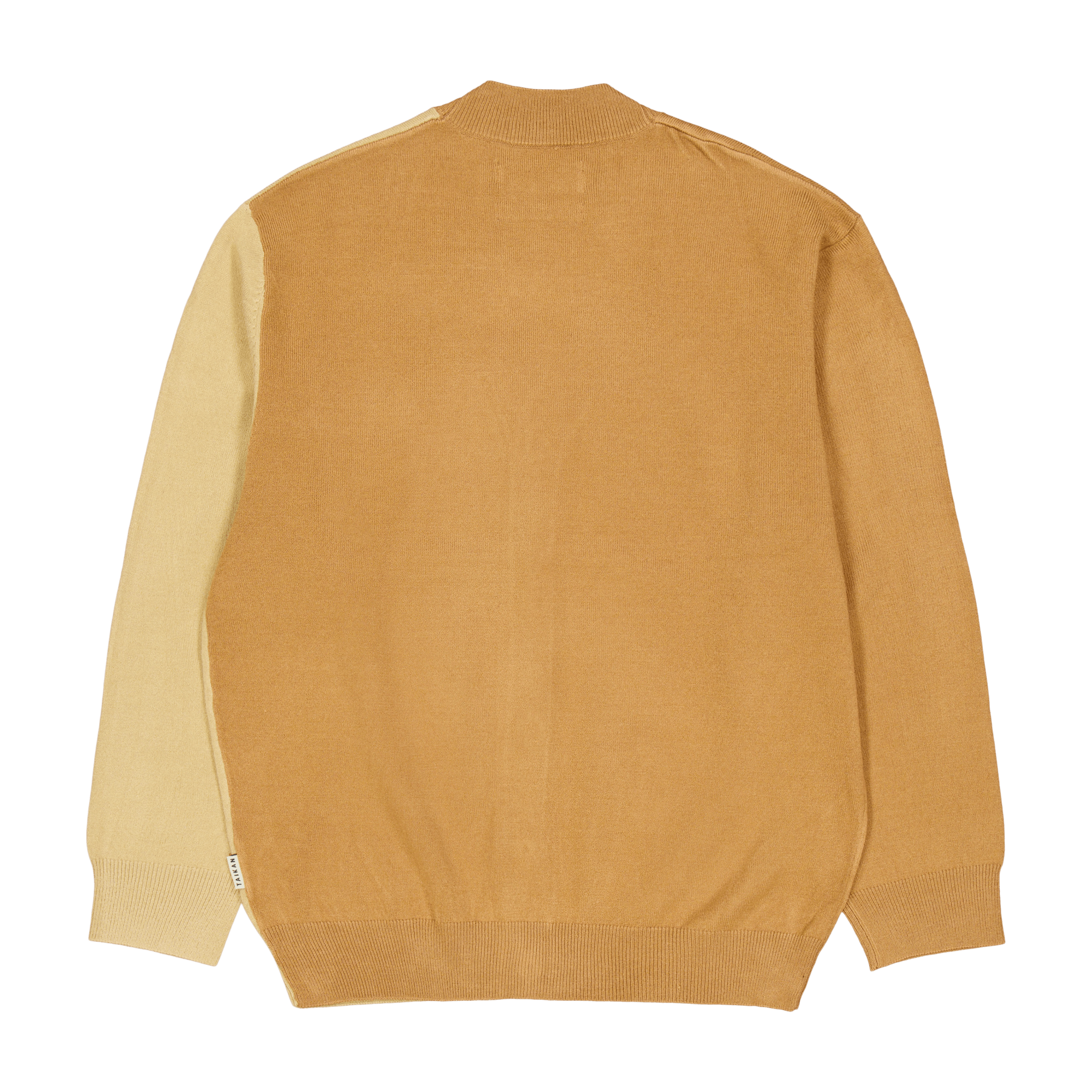 Taikan Colour Blocked Cardigan - tan/cr Tan/cream