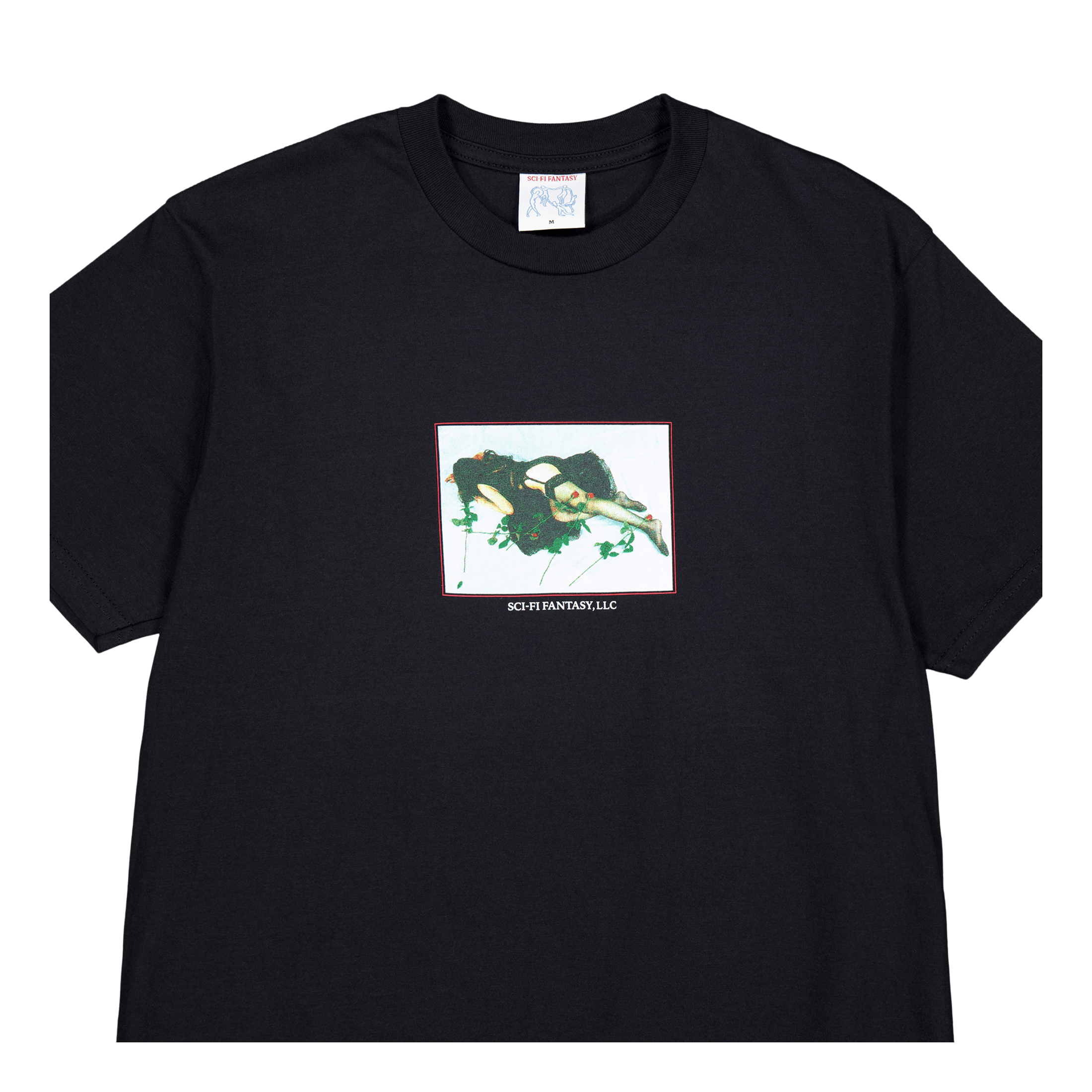Sci-Fi Fantasy Dead Roses T - shirt Black