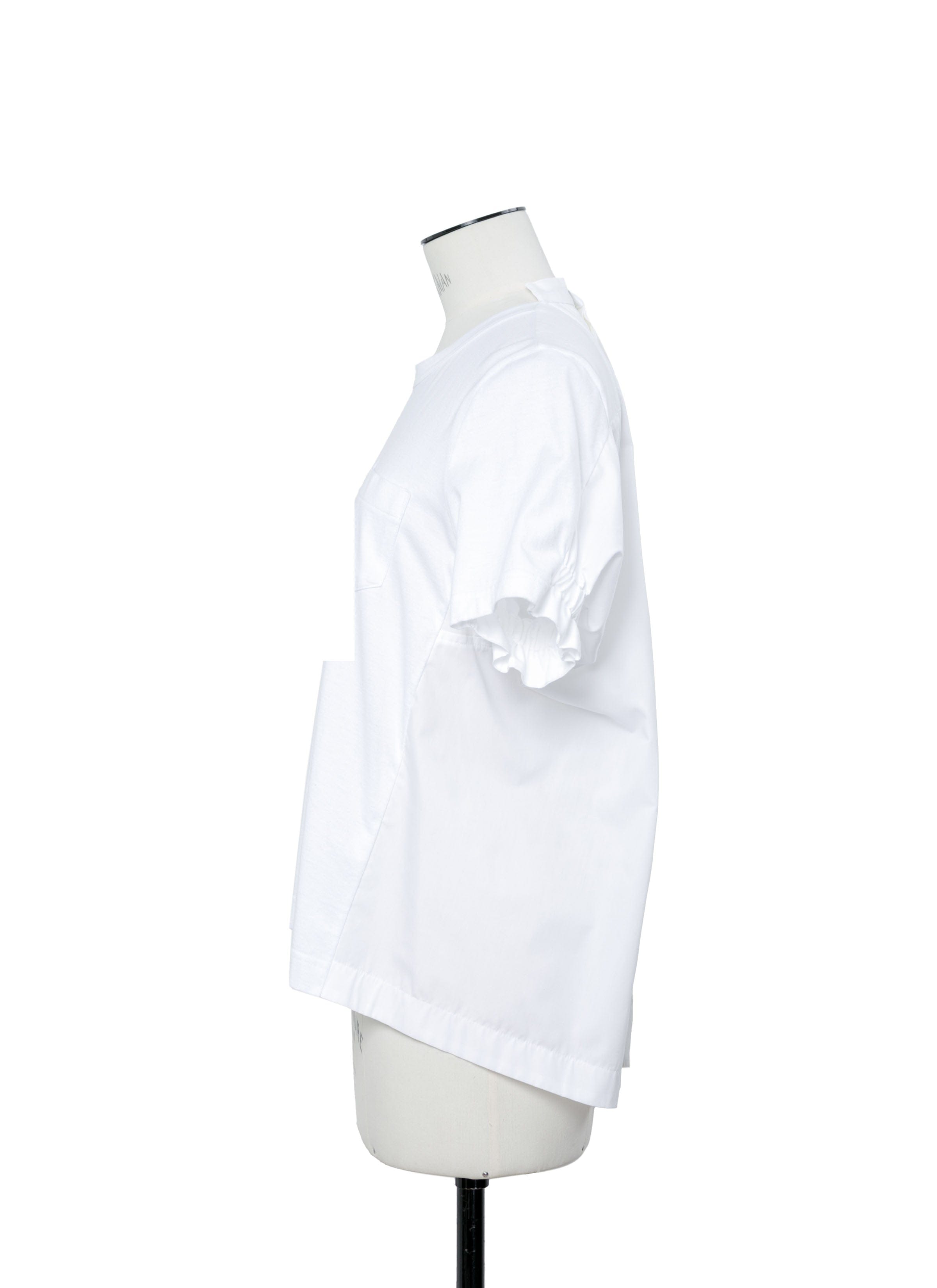 Cotton Poplin x Cotton Jersey T - Shirt