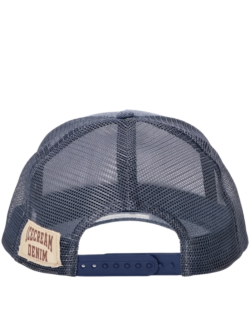 Ice Cream Trucker Cap Denim Running Dog Indigo