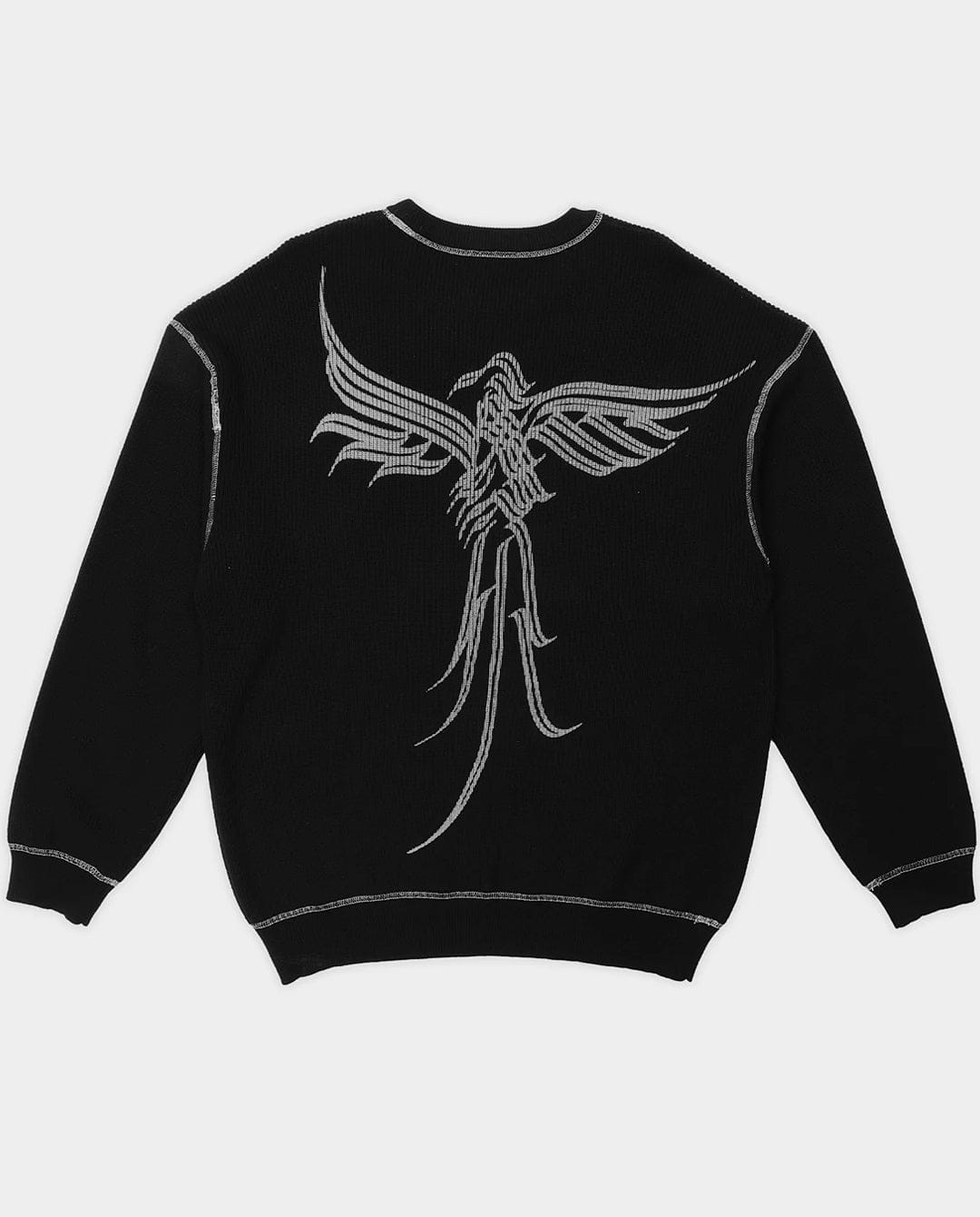 Passport - Calligraphy Knit Sweater - Black