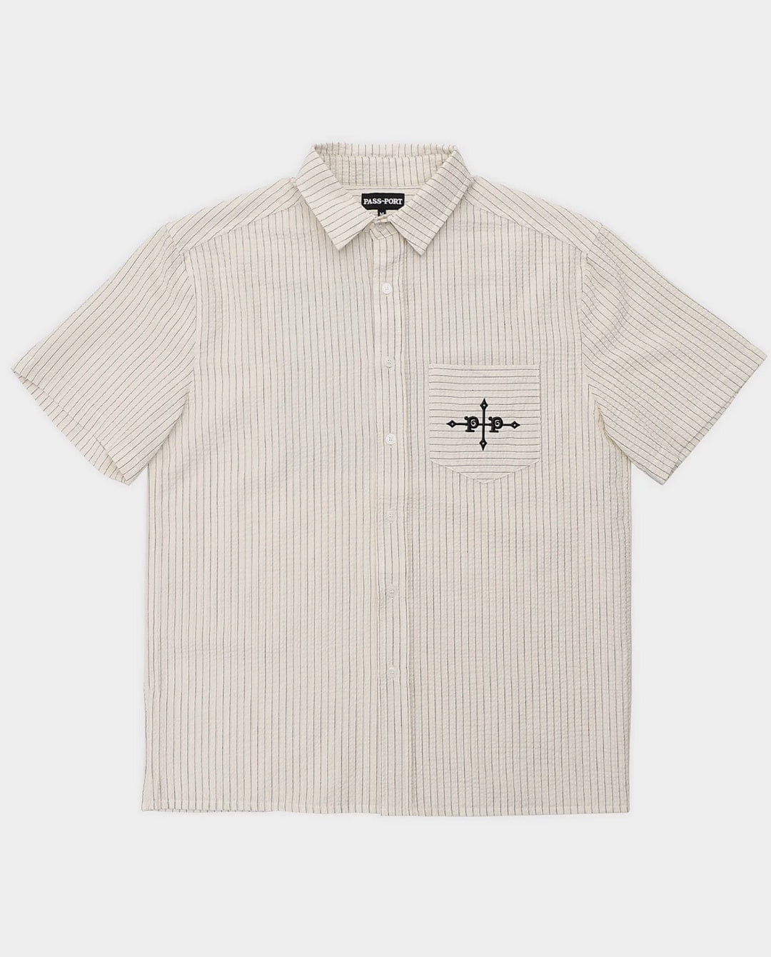 Passport - Gauntlets Workers Short - Sleeve Shirt - Off White