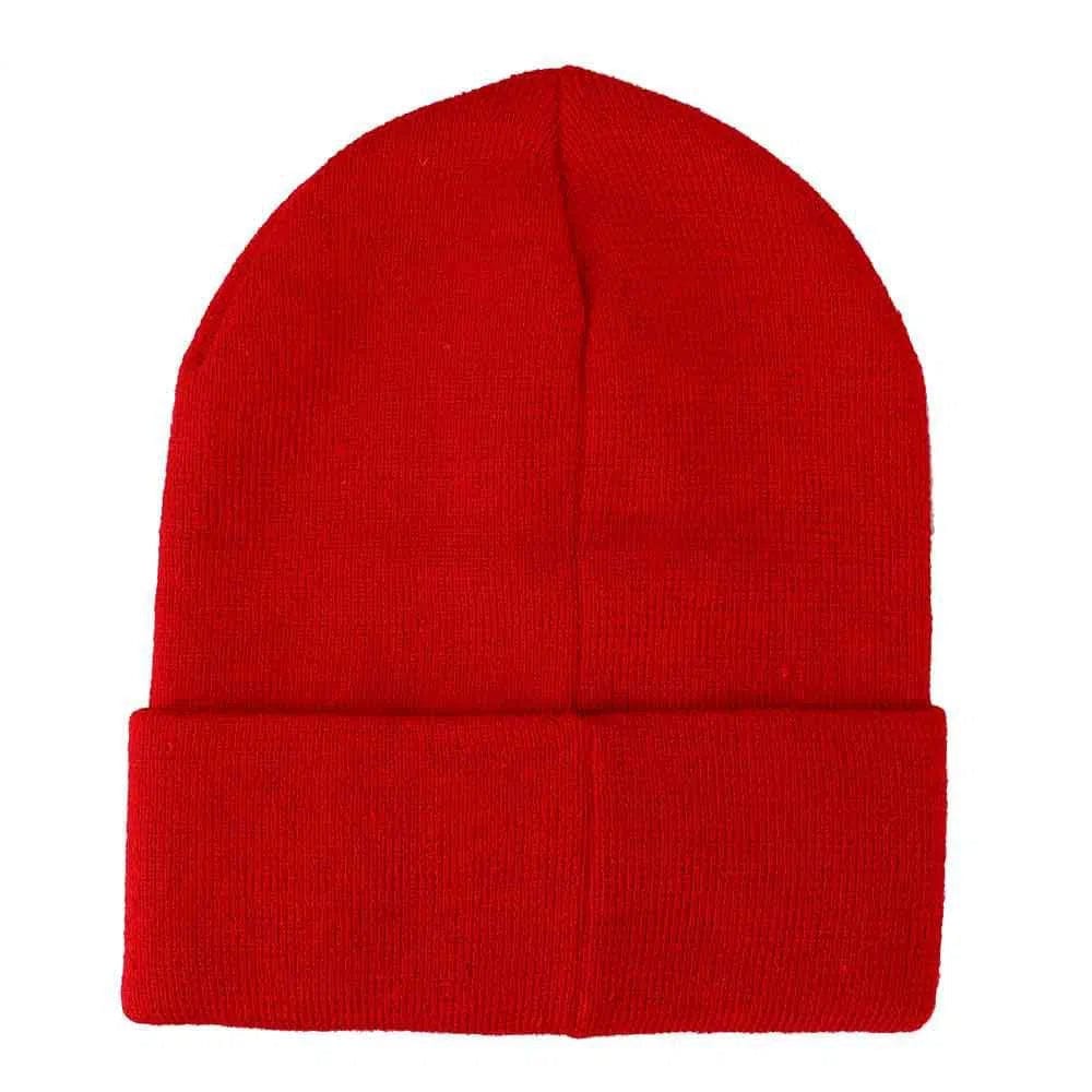 Bioworld Friday The 13th - Jason Mask Cuff Beanie Hat (Red, Embroidered) - Bioworld