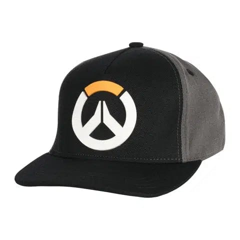 JINX Overwatch Logo Baseball Cap Hat (Black & Gray, Stretchfit) - J!NX