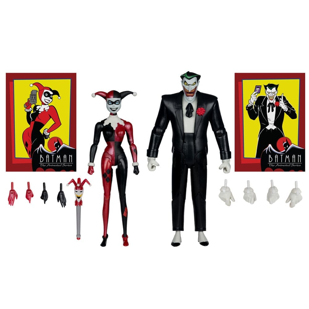 Mcfarlane Batman: The Animated Series DC Direct Action Figures Harley Quinn & The Joker (Mad Love) (Gold Label) 18 cm