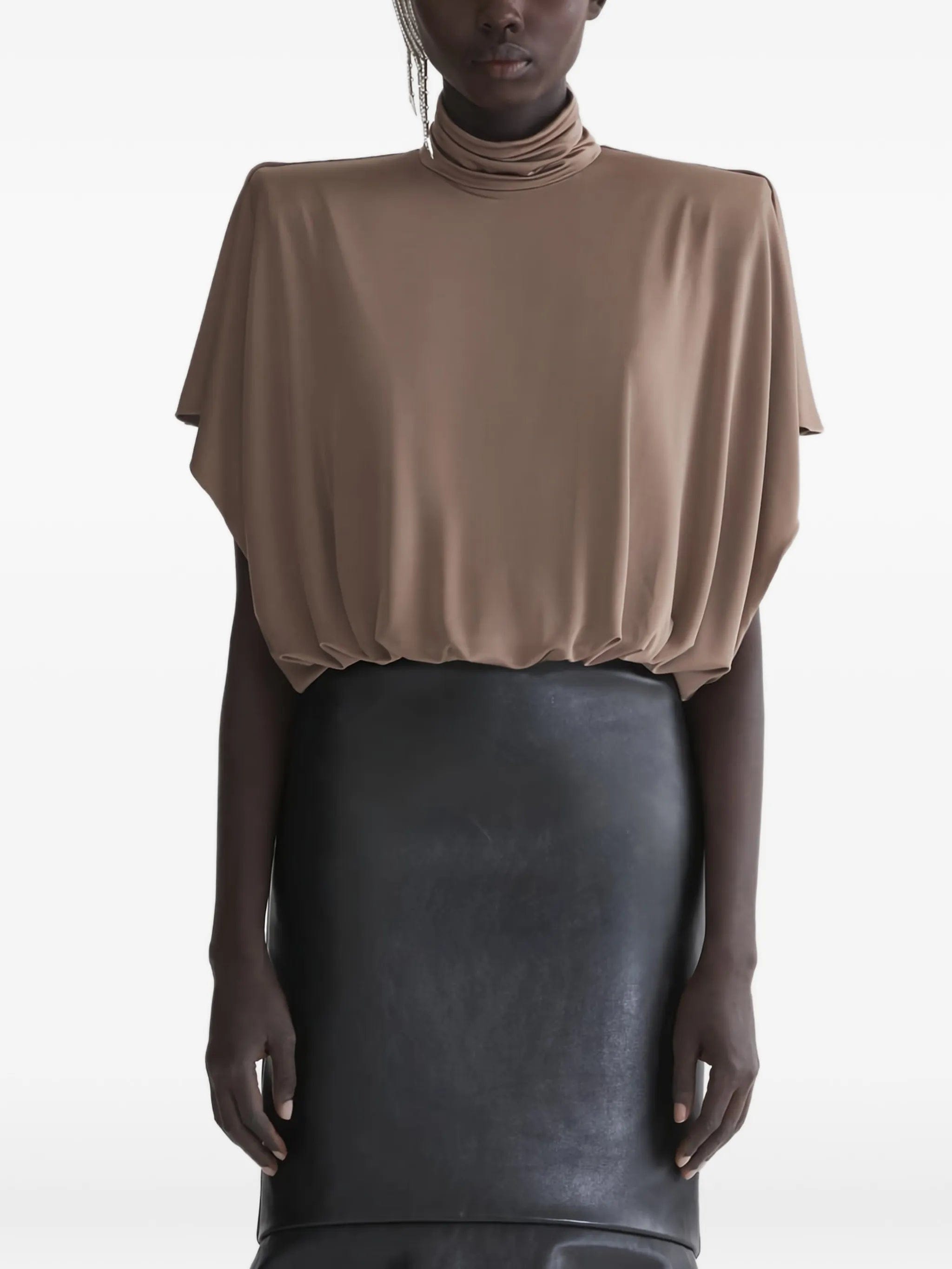 Mugler drapped bodysuit