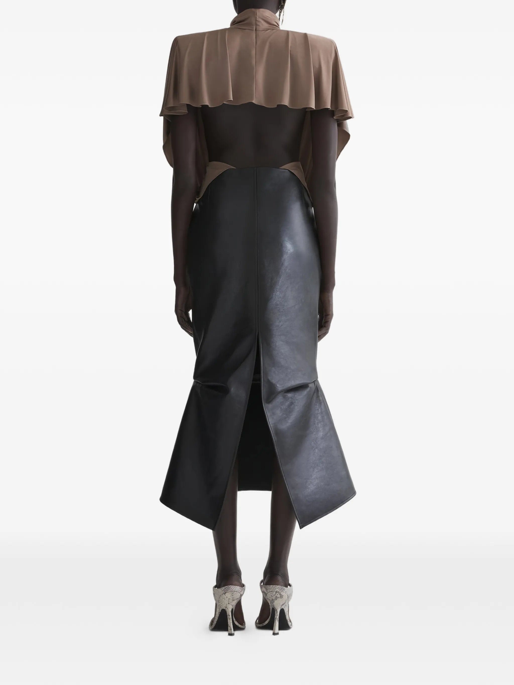 Mugler drapped bodysuit