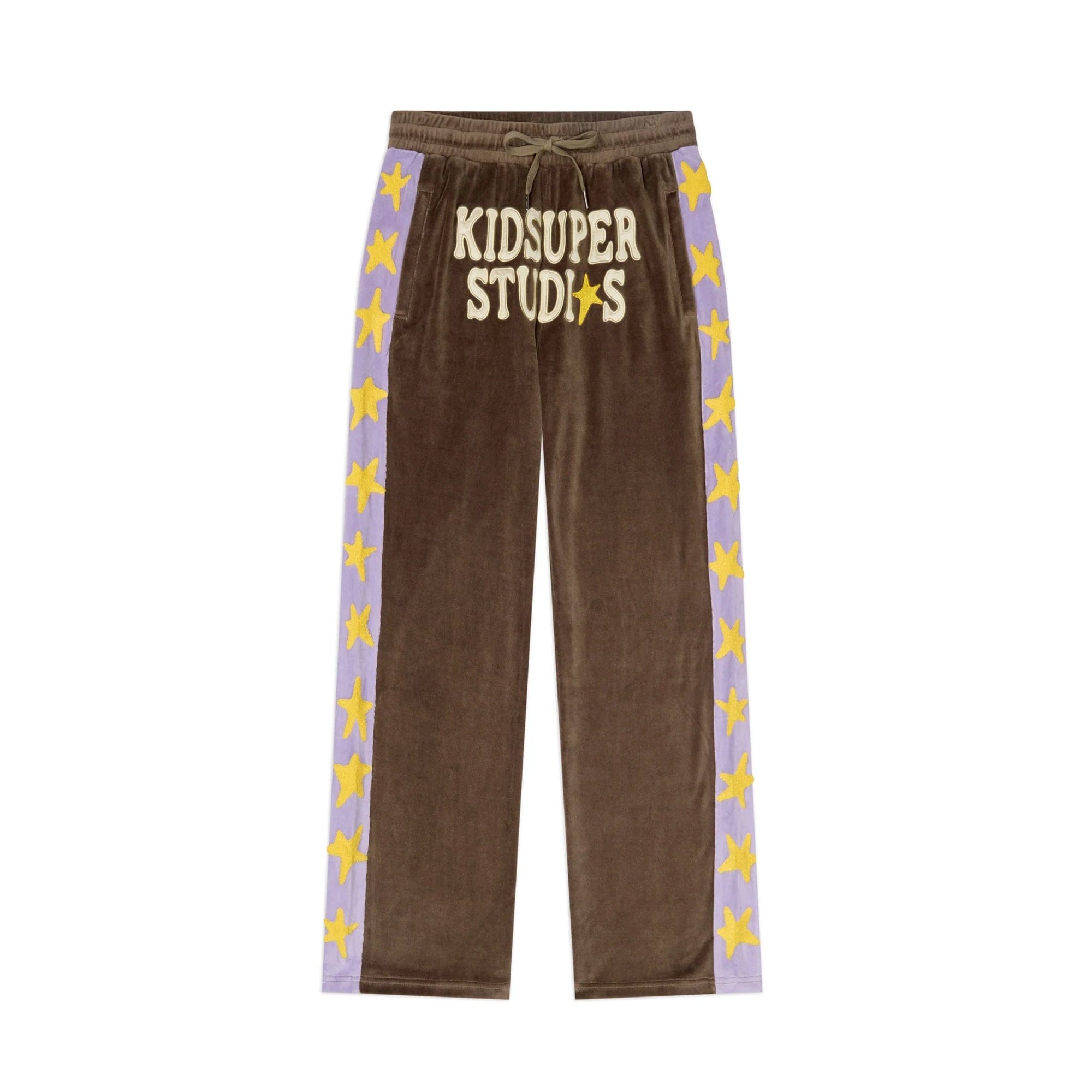 Kidsuper Mens Velour Stars Pants