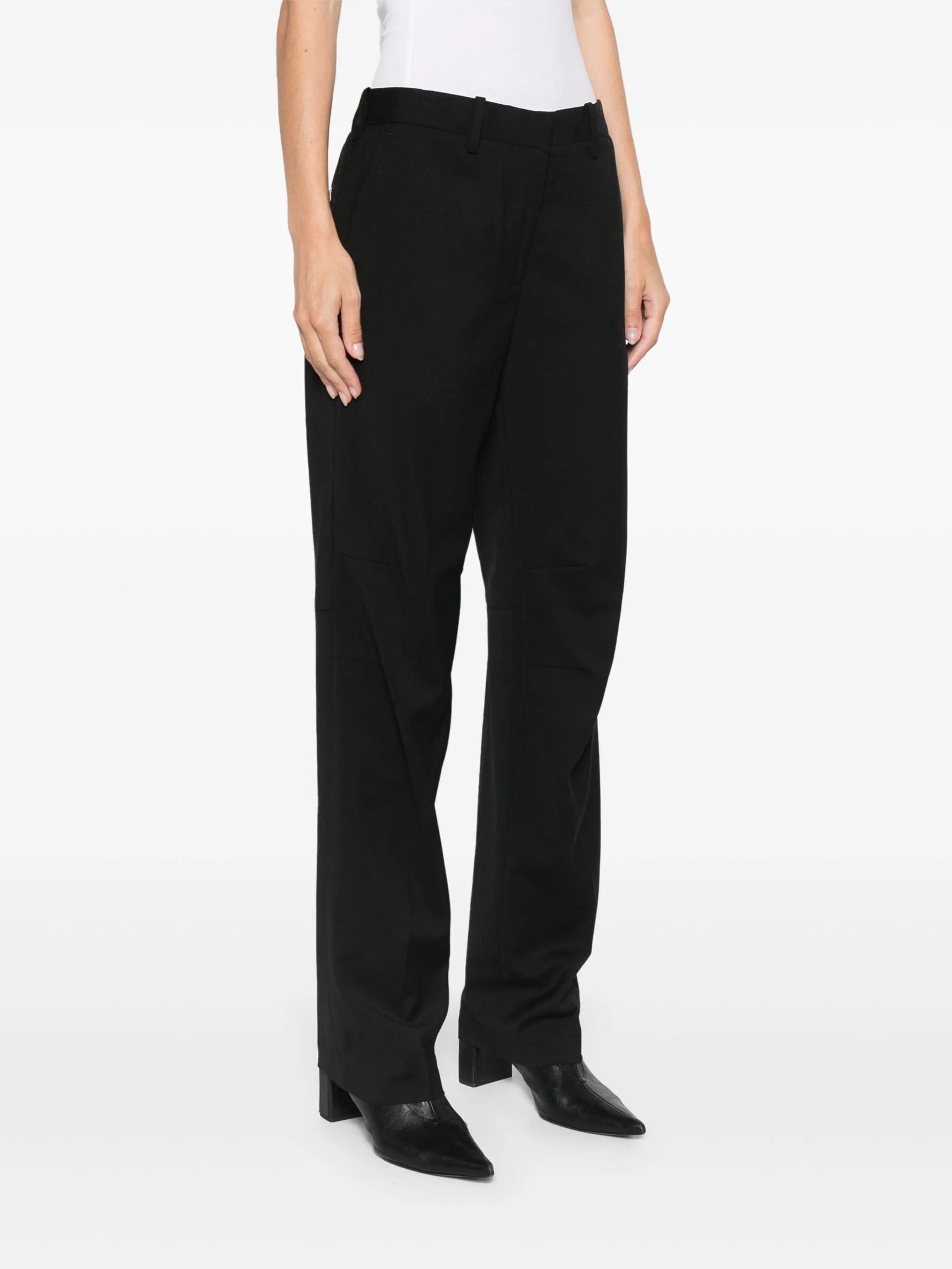 Helmut Lang Curved Car trousers