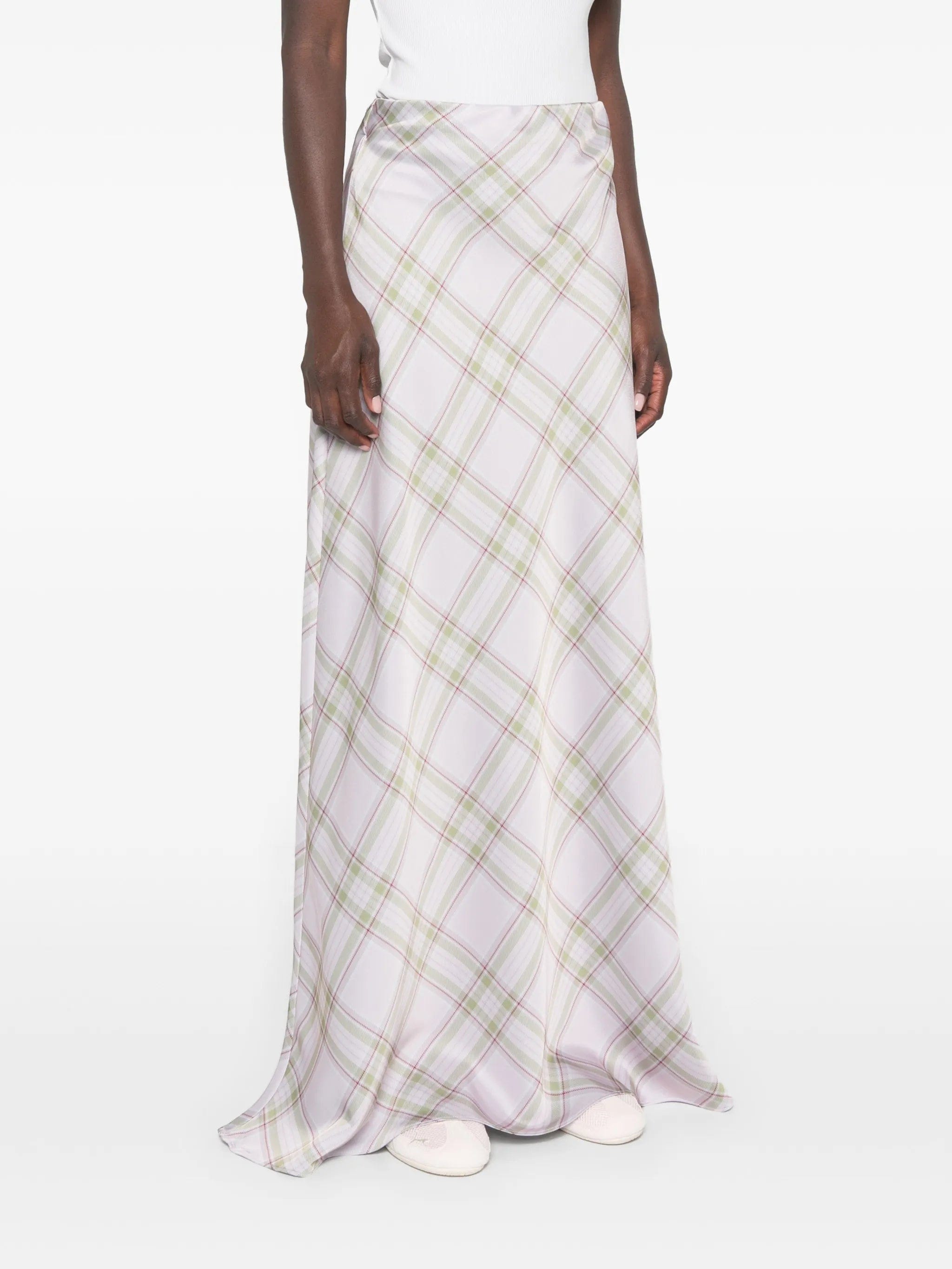 Marques'almeida tartan - pattern maxi skirt