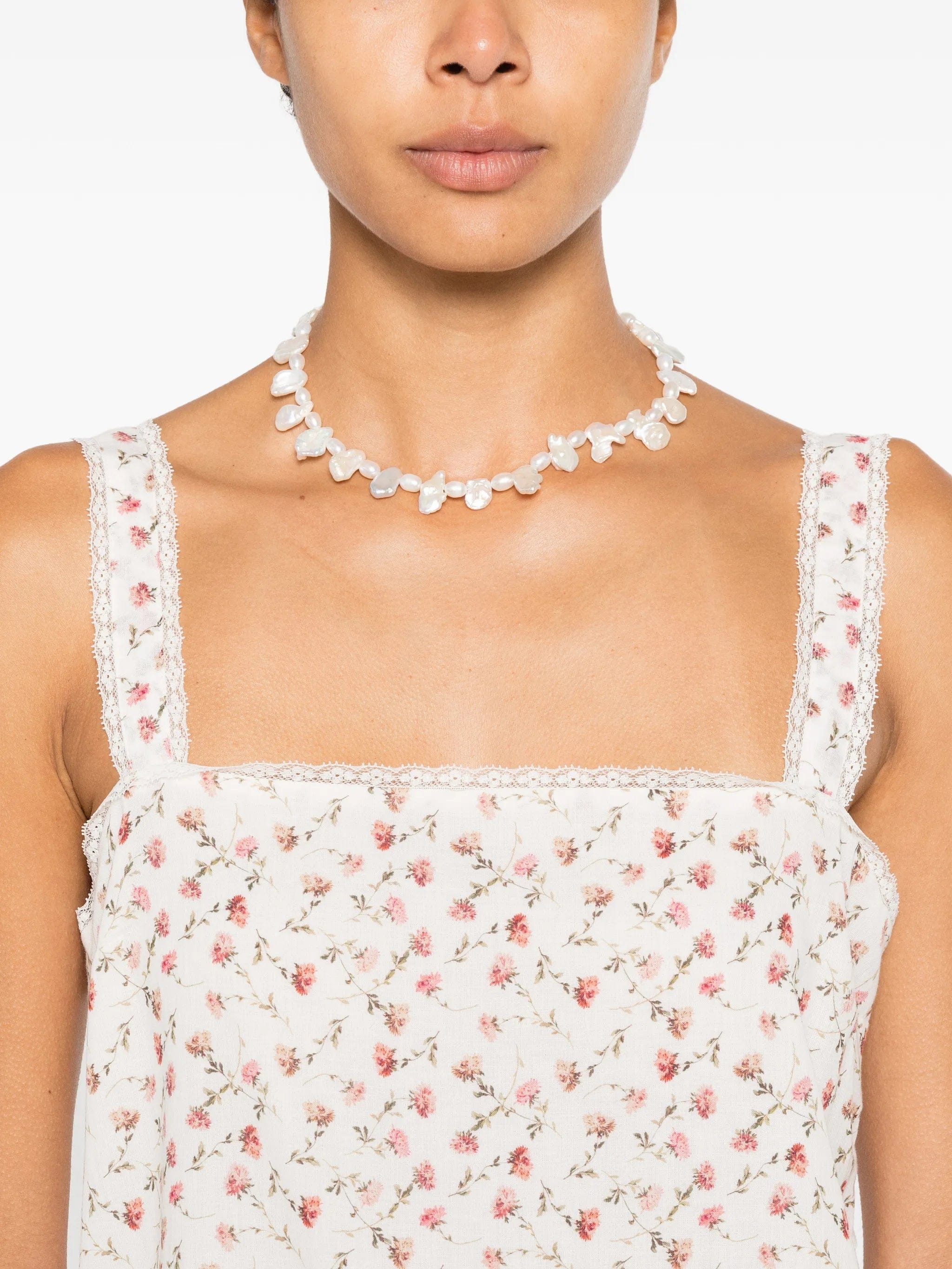 Posse Charlotte floral - print cotton mini dress