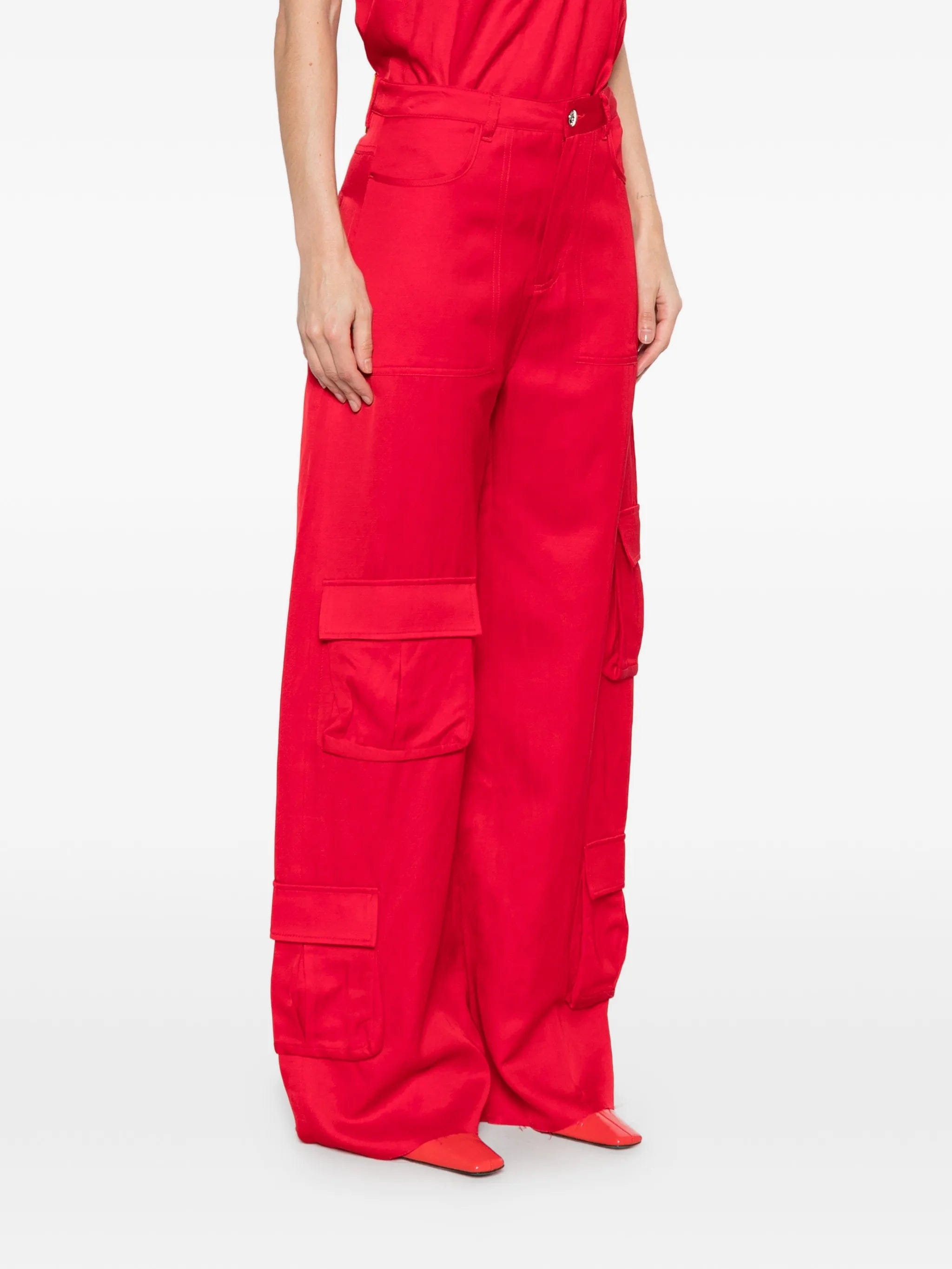 Marques'almeida satin cargo pants